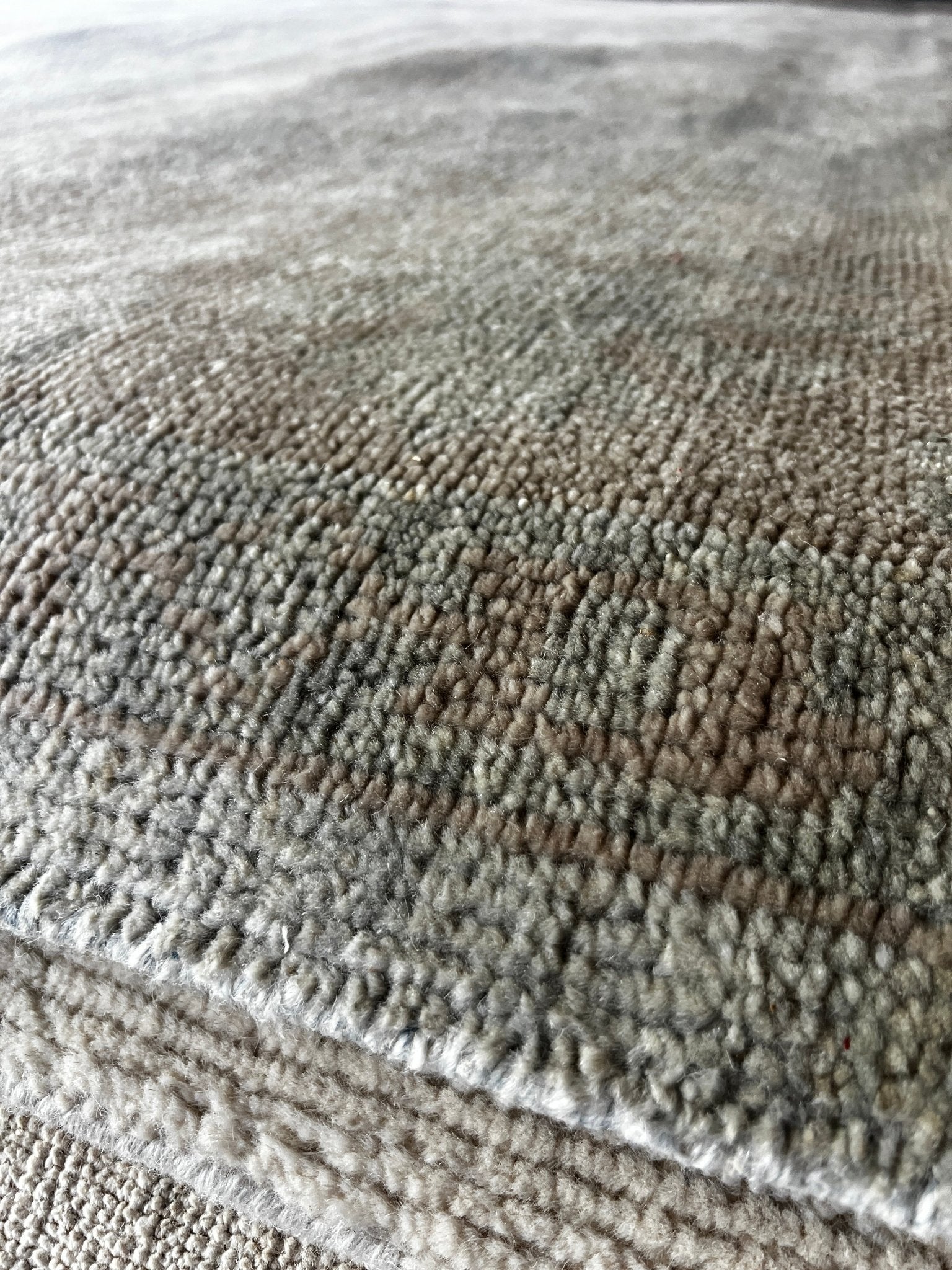 Mary Beth 9x12 Hand-Knotted Tan & Grey Oushak | Banana Manor Rug Factory Outlet