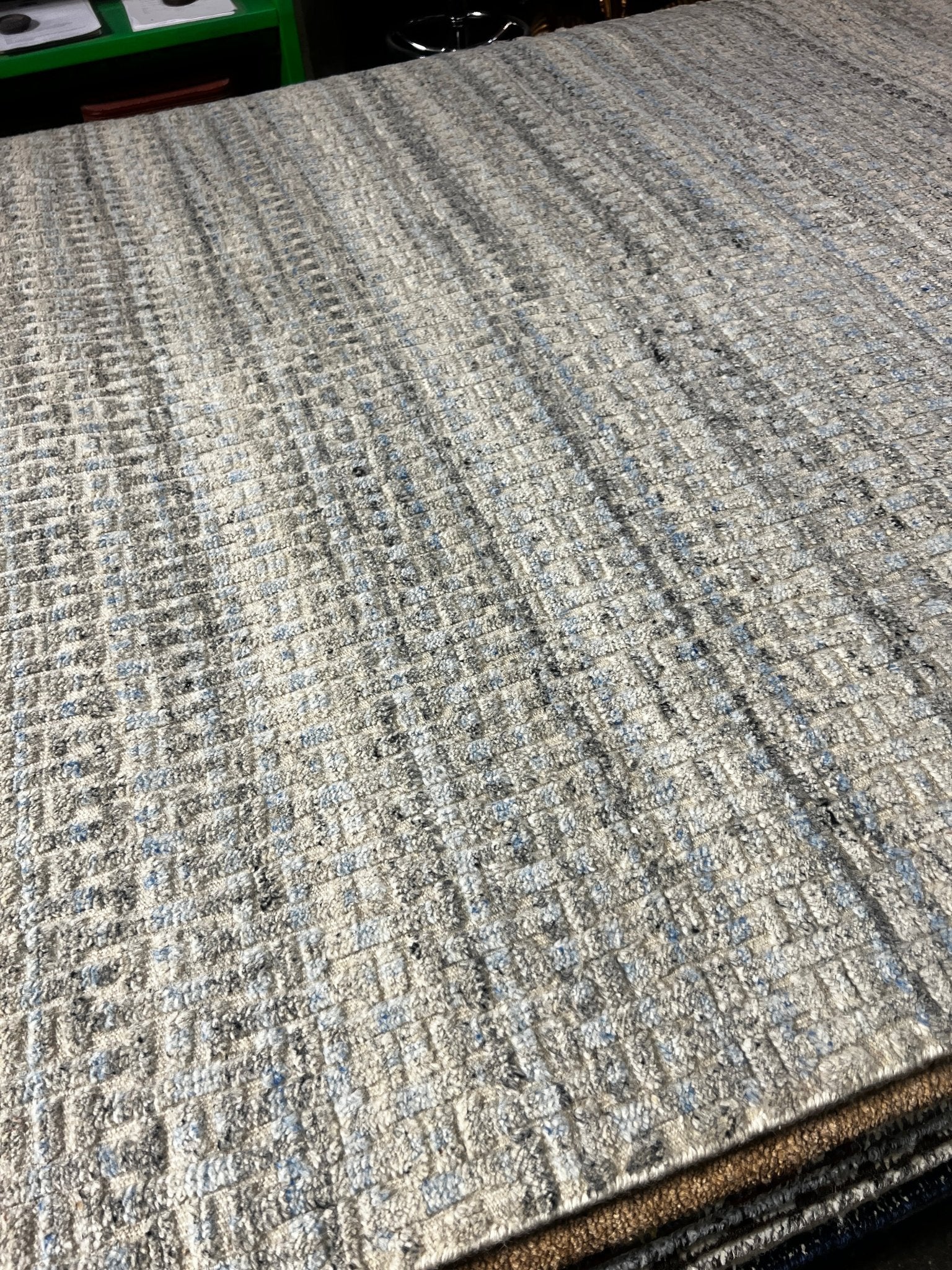 Morgan Therriot 6x9 Hand-Knotted Grey & Ivory Cut Pile | Banana Manor Rug Factory Outlet