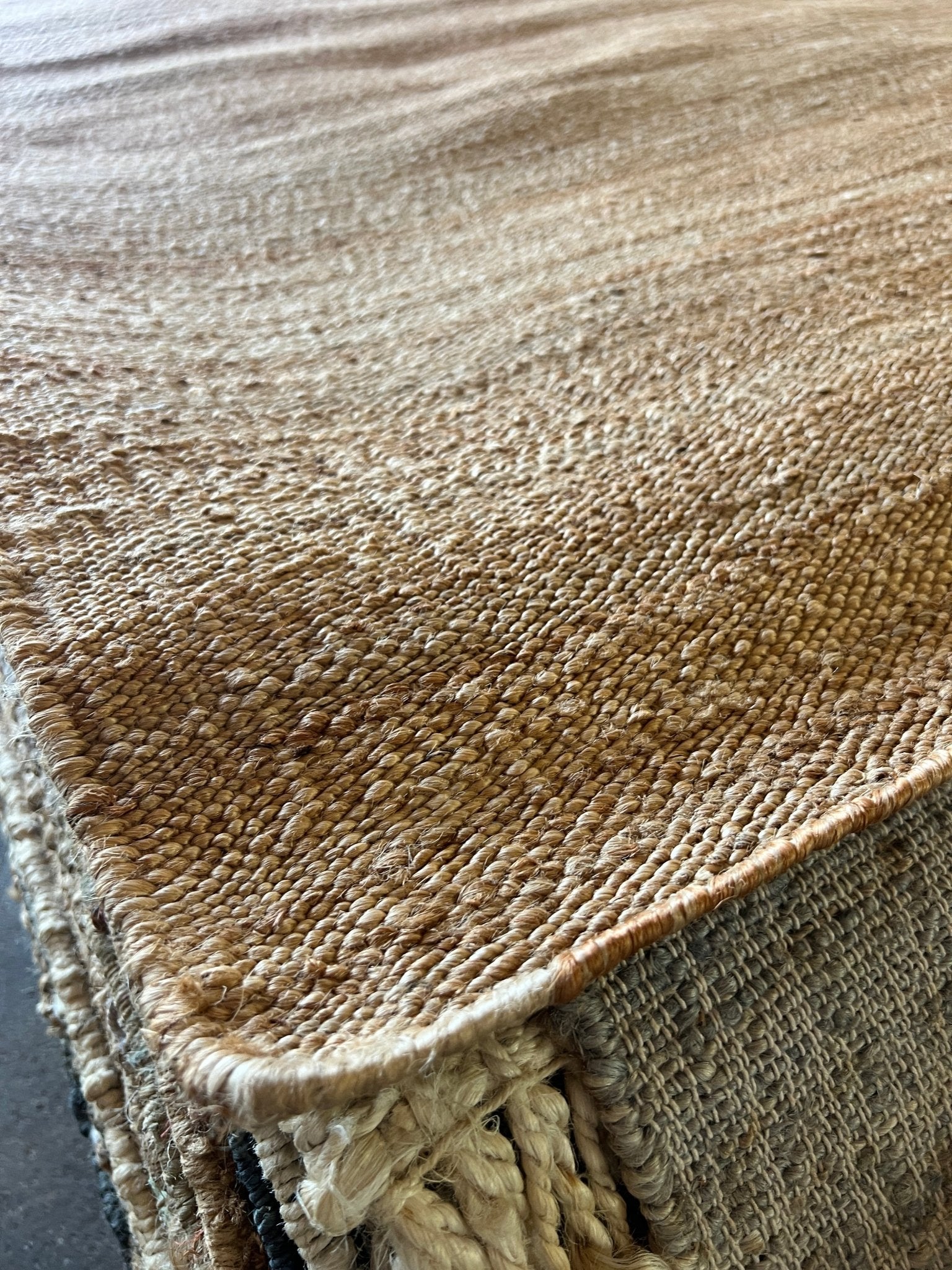 Mr. Thistleman 8.3x10 Textured Natural Jute Rug | Banana Manor Rug Factory Outlet