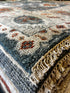 Mysterious Madame 9x12 Grey and Blue Hand-Knotted Oushak Rug | Banana Manor Rug Factory Outlet