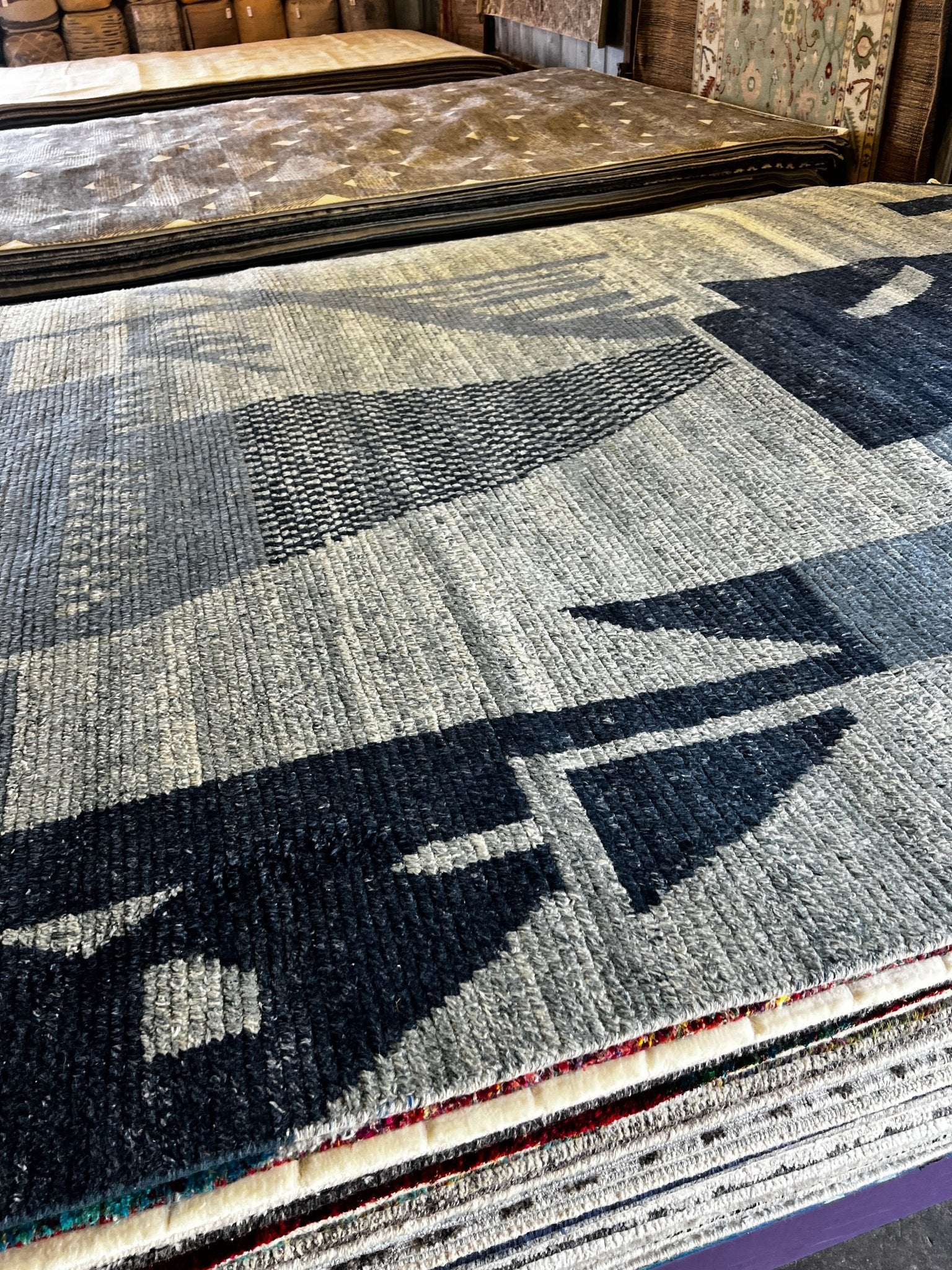 Nick Fallon 8.9x12 Hand-Knotted Grey Modern | Banana Manor Rug Factory Outlet