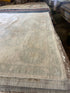 Nina 8.9x12.0 Hand-Knotted Cream and Light Blue Oushak | Banana Manor Rug Factory Outlet