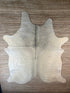 Solid White 6.3x8.1 Medium Cowhide Rug | Banana Manor Rug Factory Outlet
