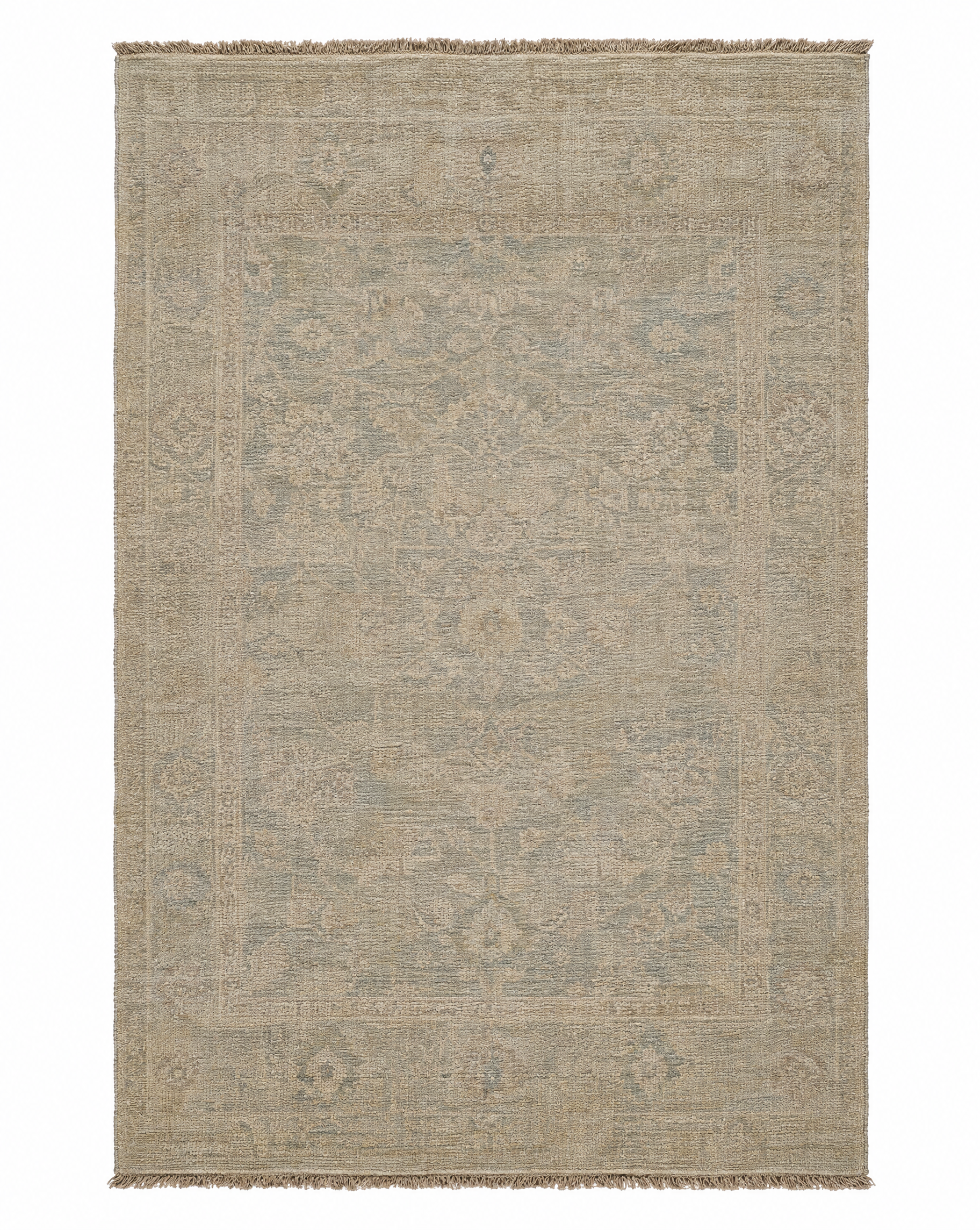 Nancy Cantine 8x10 Grey Hand-Knotted Oushak Rug — created with Imersian