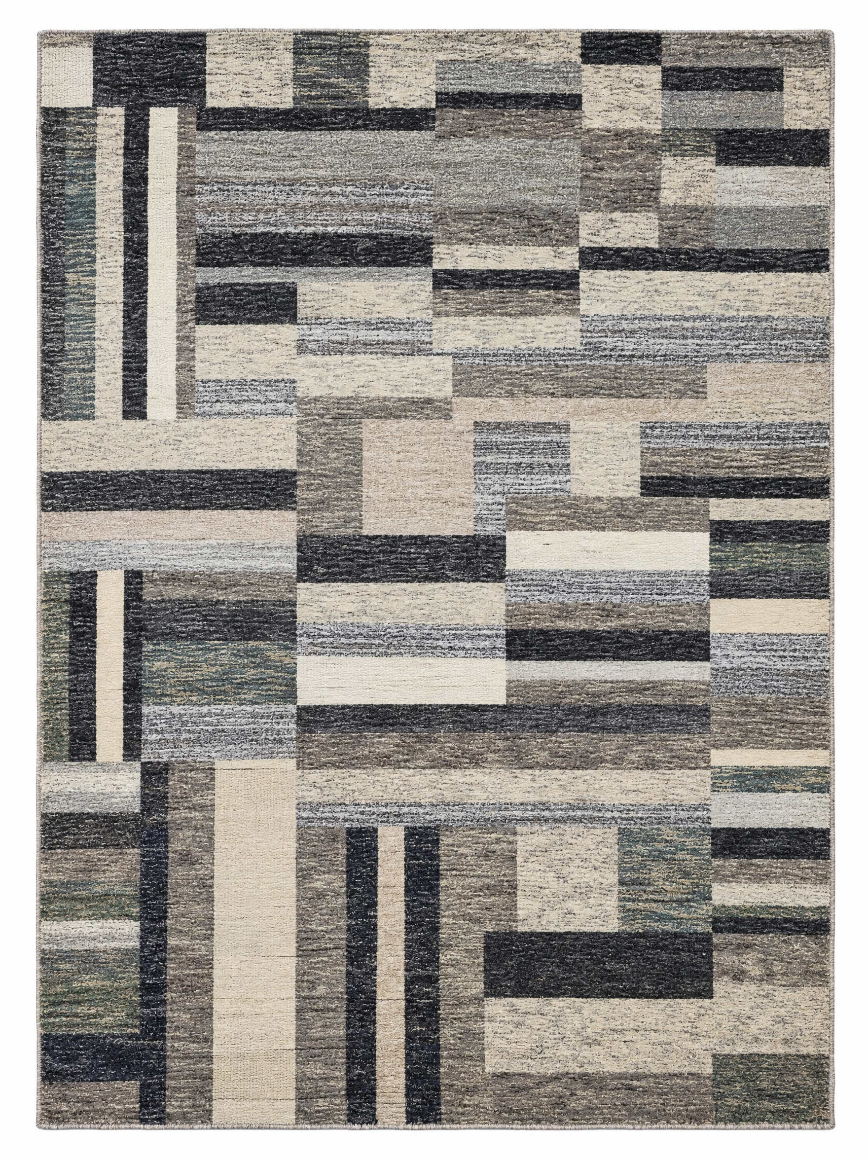 Dr. Hasseldorf 7.9x10 Hand-Knotted Brown & Beige Geometrical — created with Imersian
