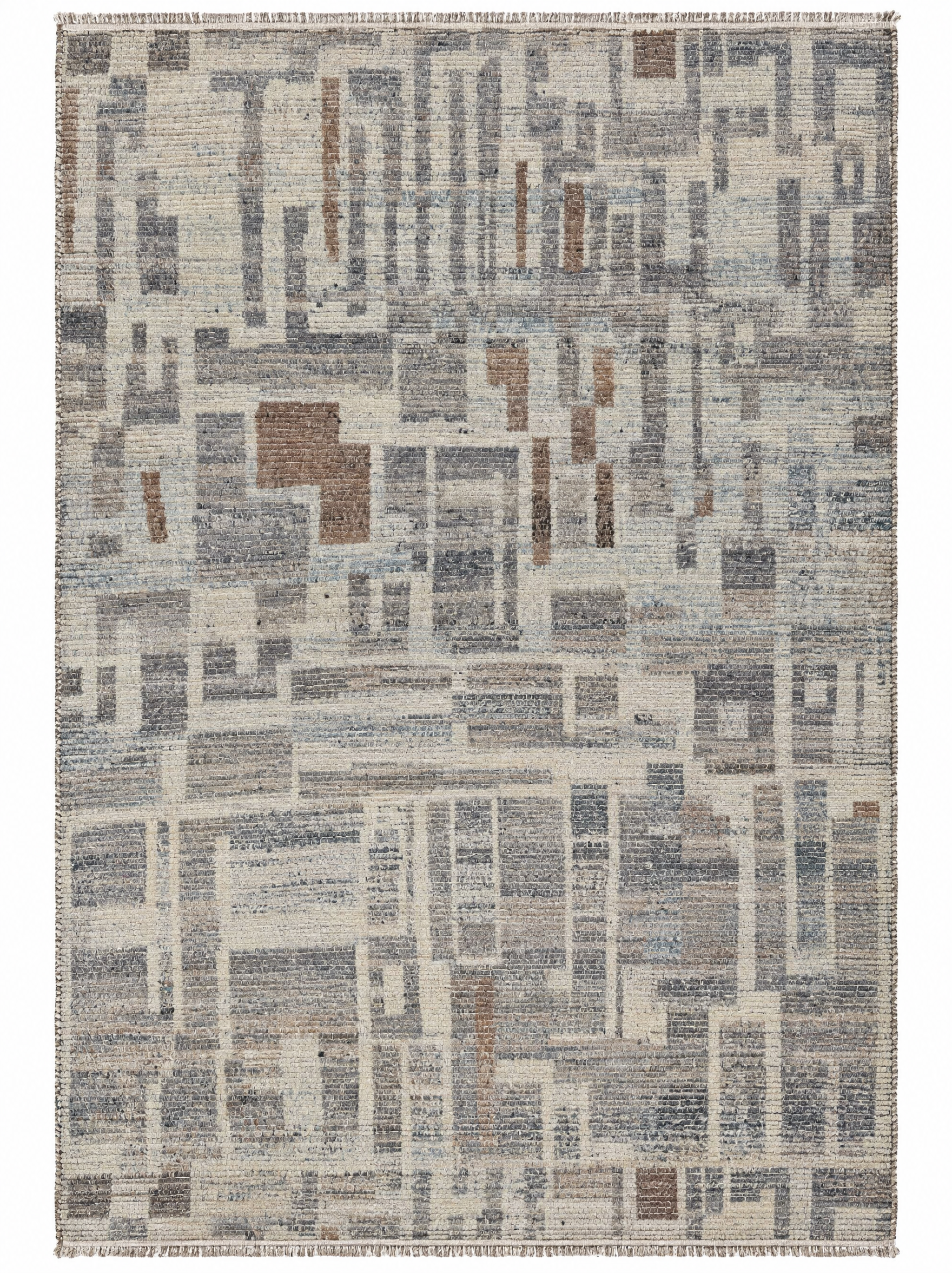 Rick 9.3x12 Hand-Knotted Natural Cut Pile — created with Imersian