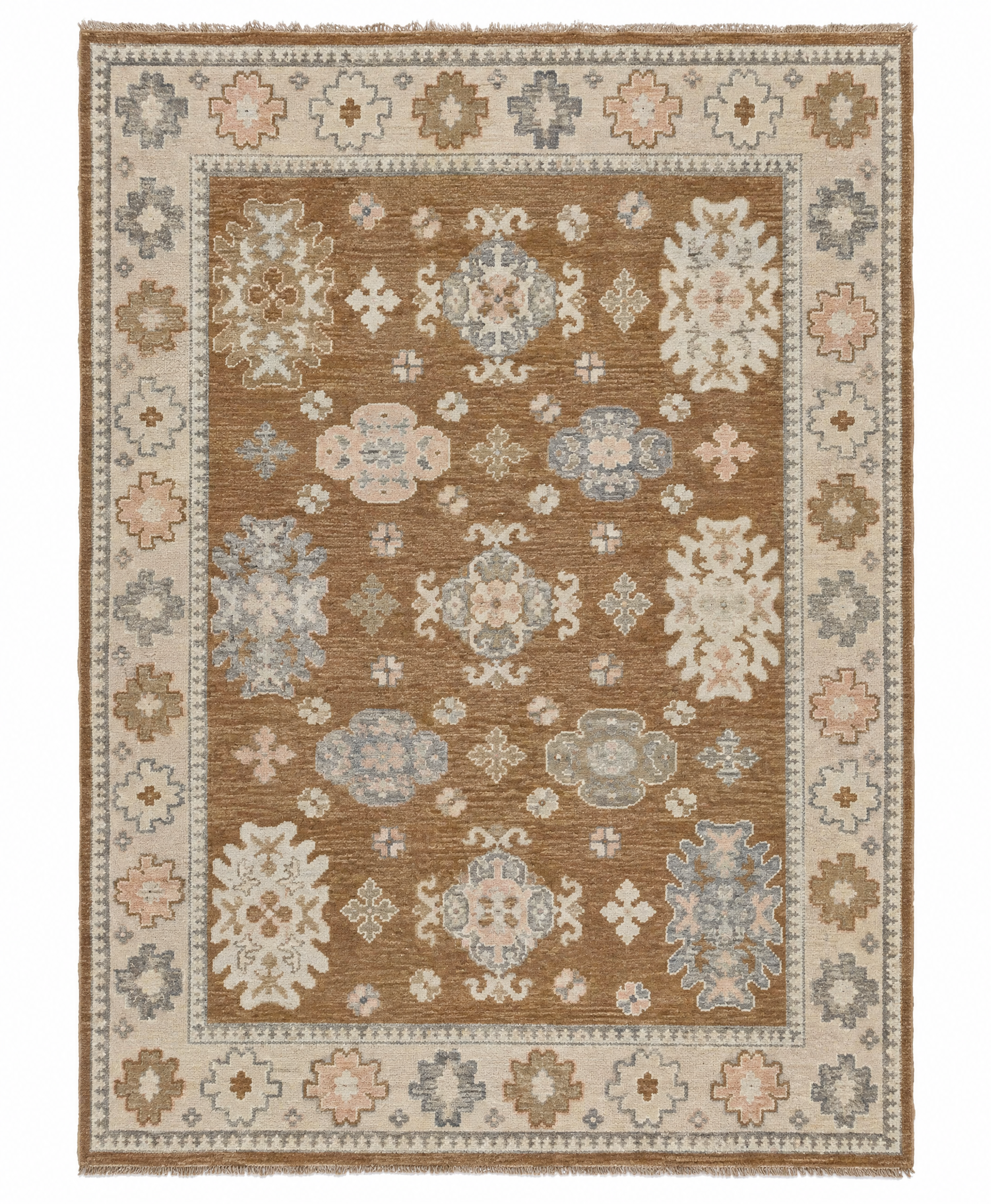 Matilda Szydagis 8x9.9 Brown Hand-Knotted Oushak Rug — created with Imersian