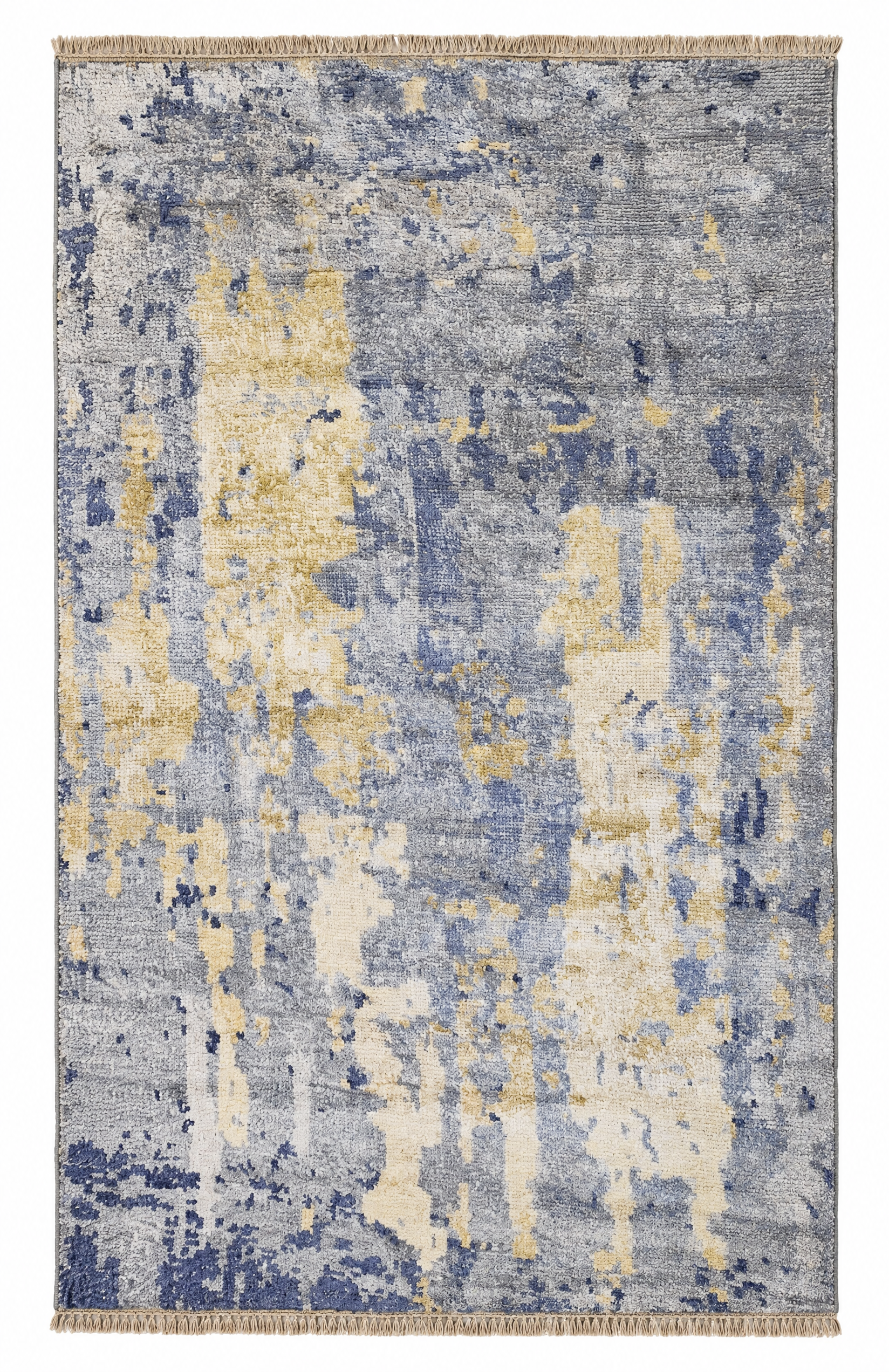 Eric Keenleyside 5x7.9 Light Blue Hand-Knotted Modern Rug — created with Imersian