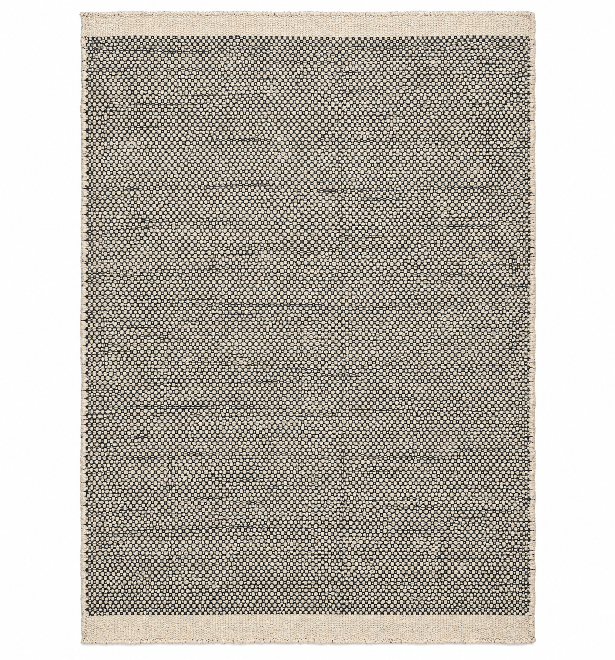 Erich Schwer 7x7.6 Black Handwoven Modern Rug — created with Imersian