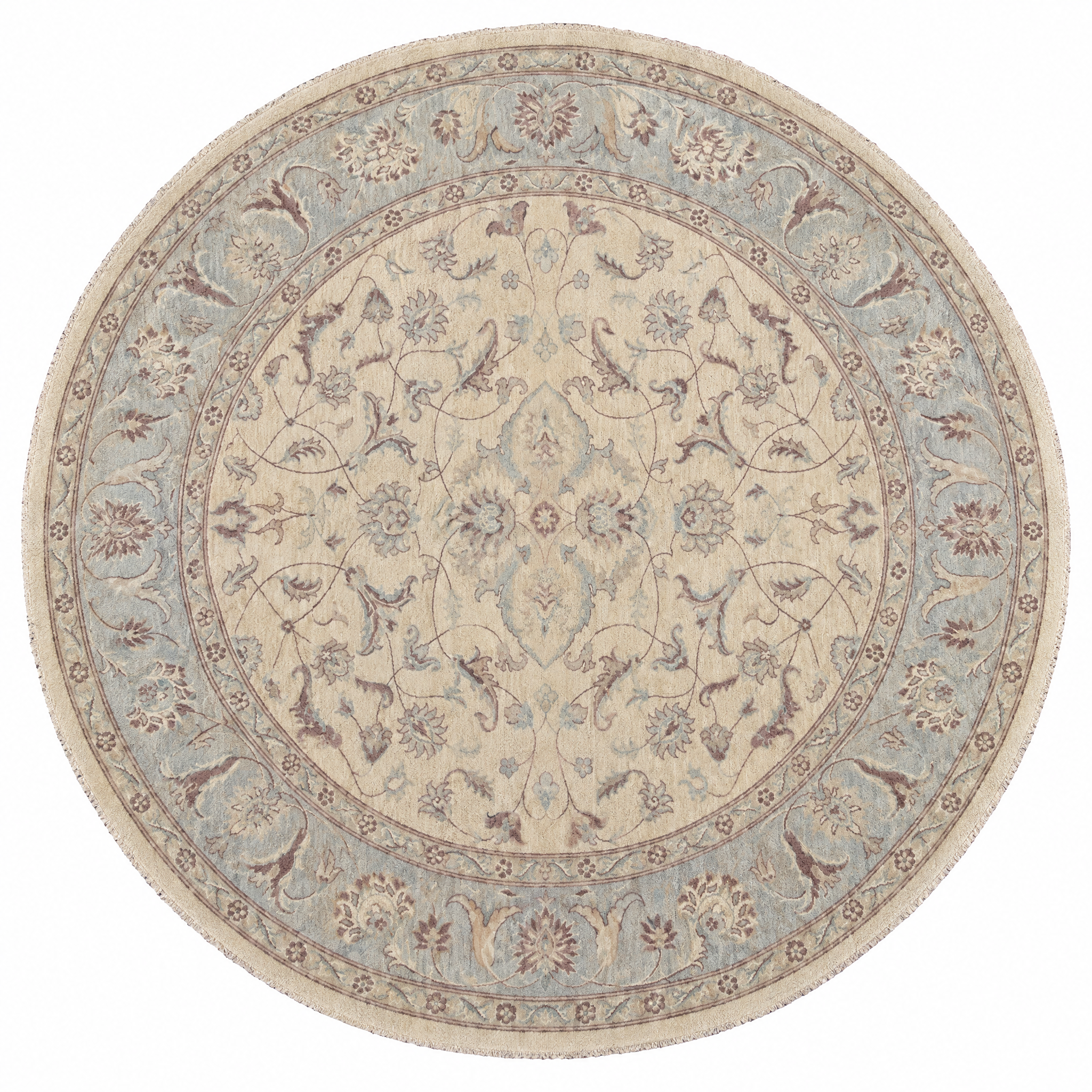 Kelly Chase 8x8 Cream Afghani Oushak — created with Imersian