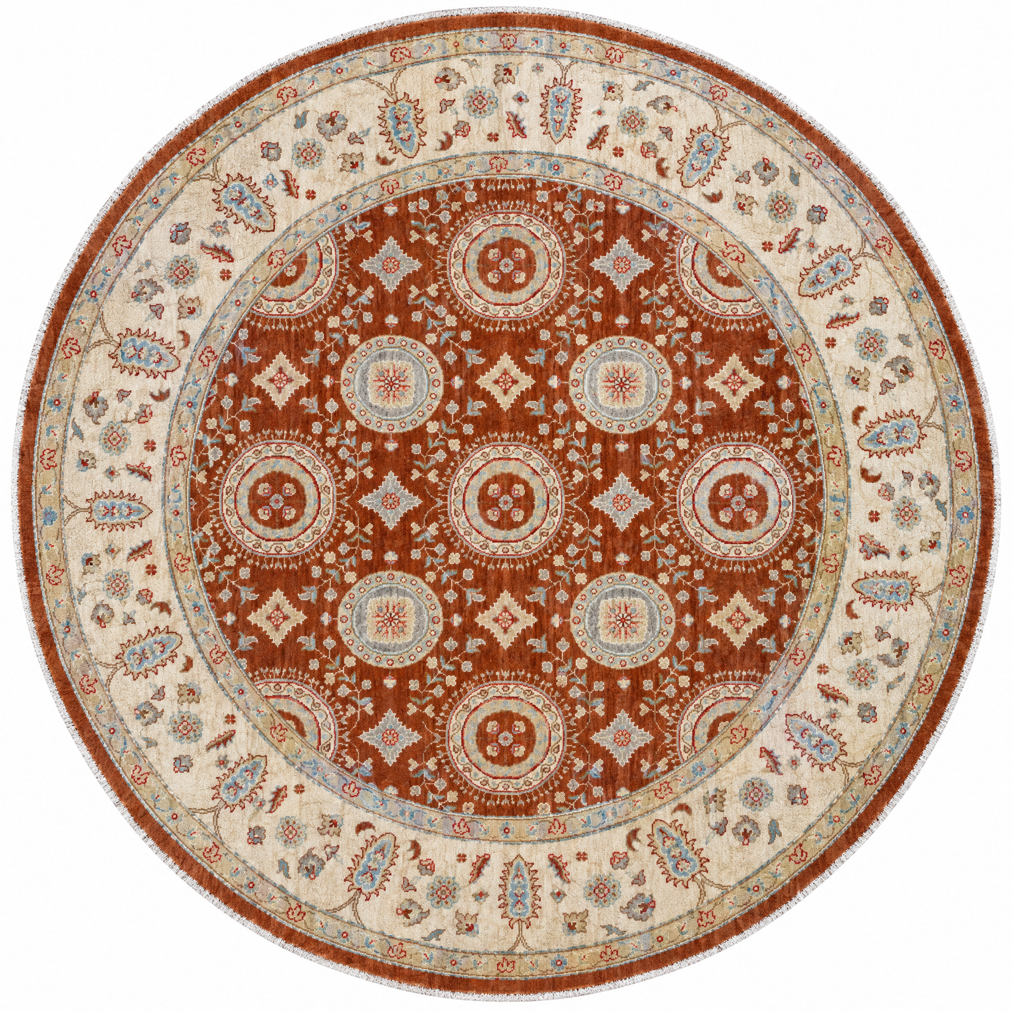 Lauren Speed 6x6 Rust Afghani Oushak — created with Imersian