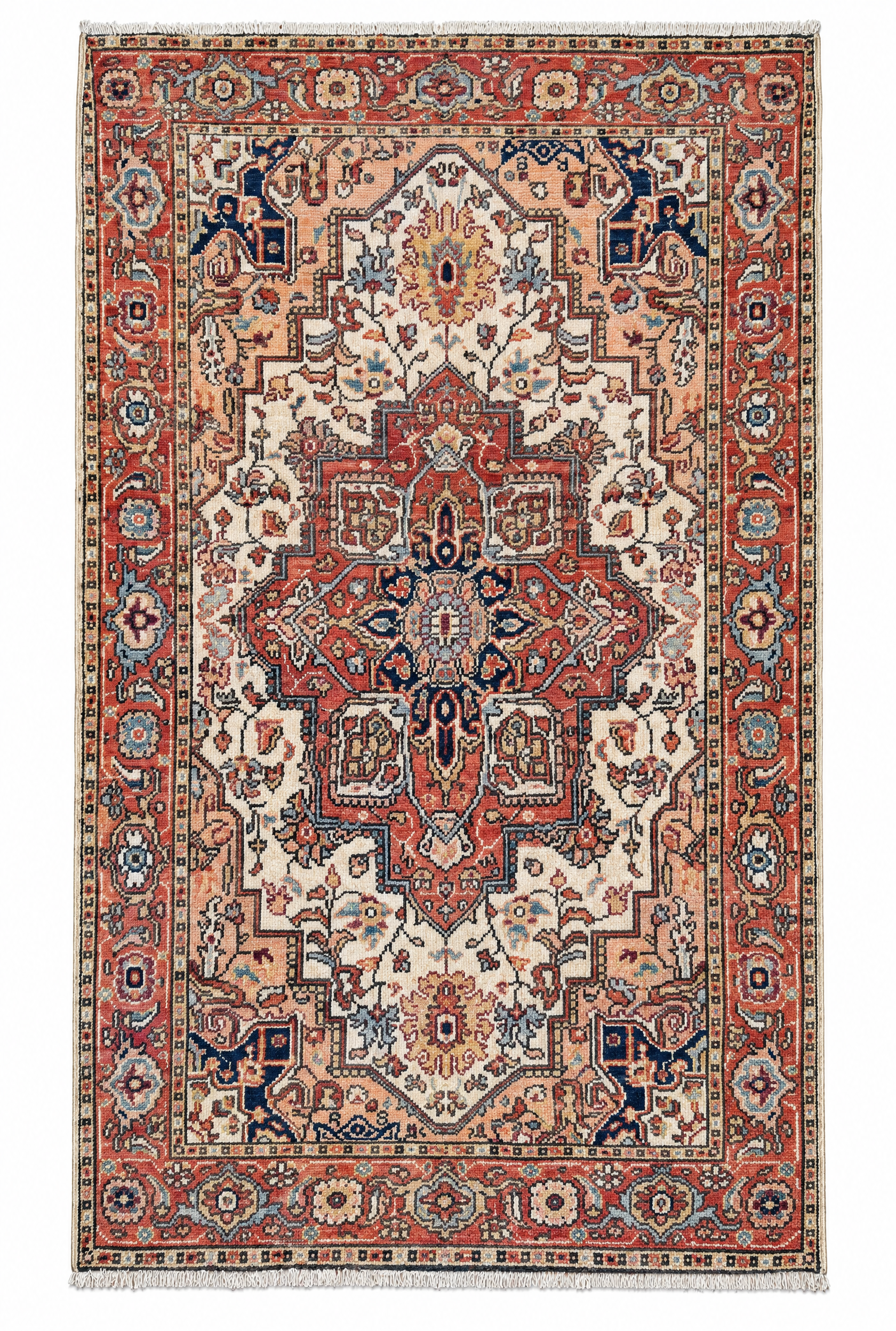 Weronika Tofilska 3.3x4.10 Pink Chobi Afghani Rug — created with Imersian