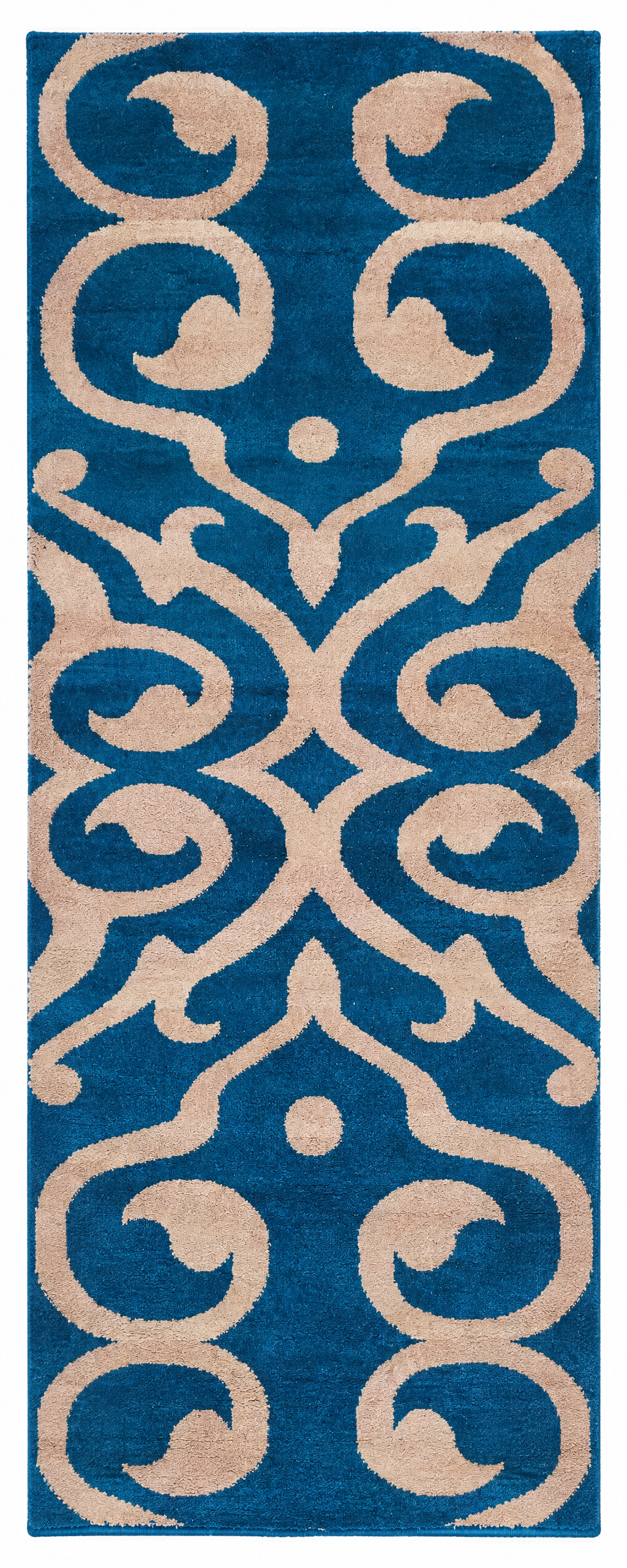 Andre Joel Hudson 4x10 Blue Hand-Knotted Modern Runner — created with Imersian