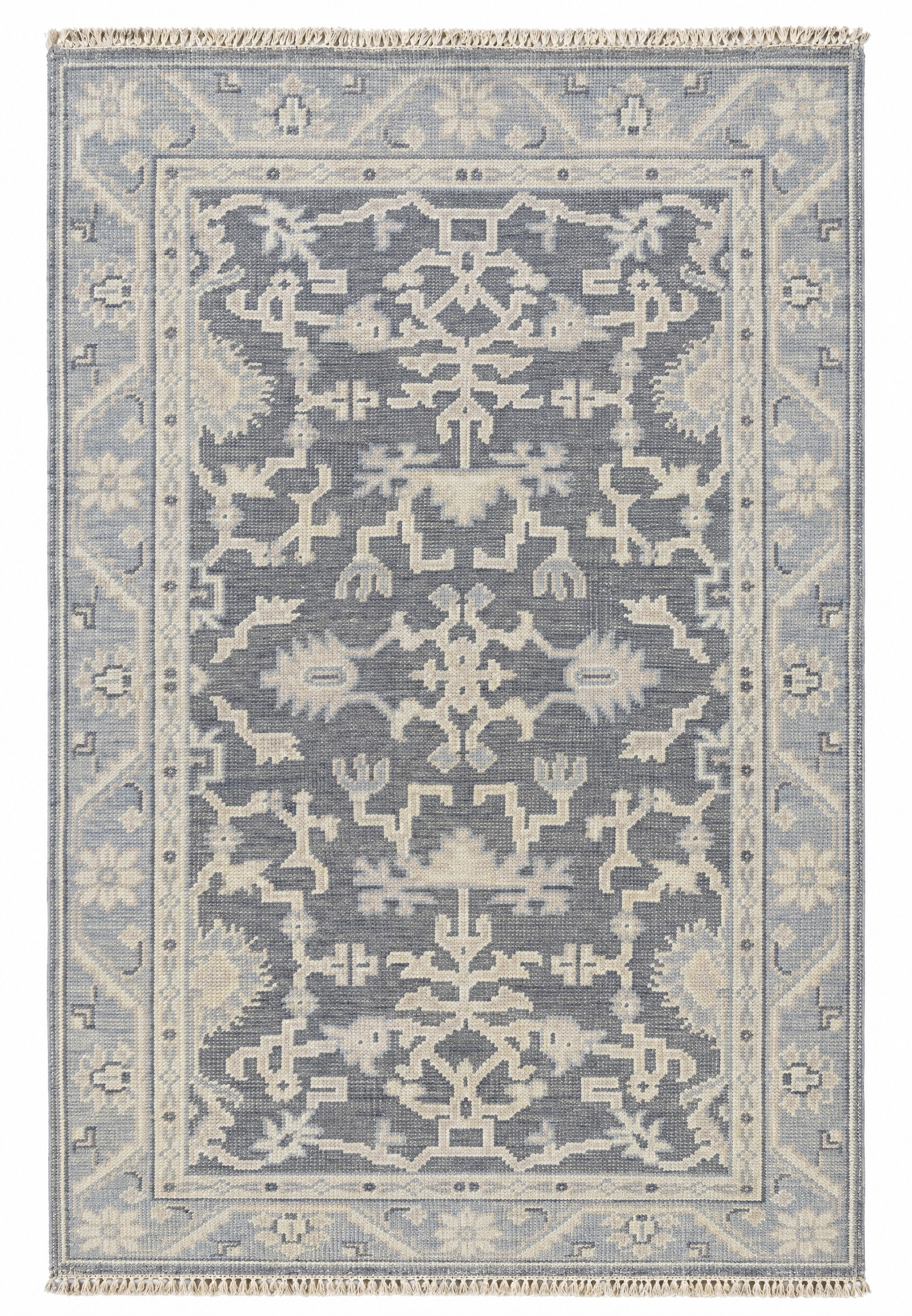 Rosmunda 4x5.9 Grey & Silver Oushak — created with Imersian