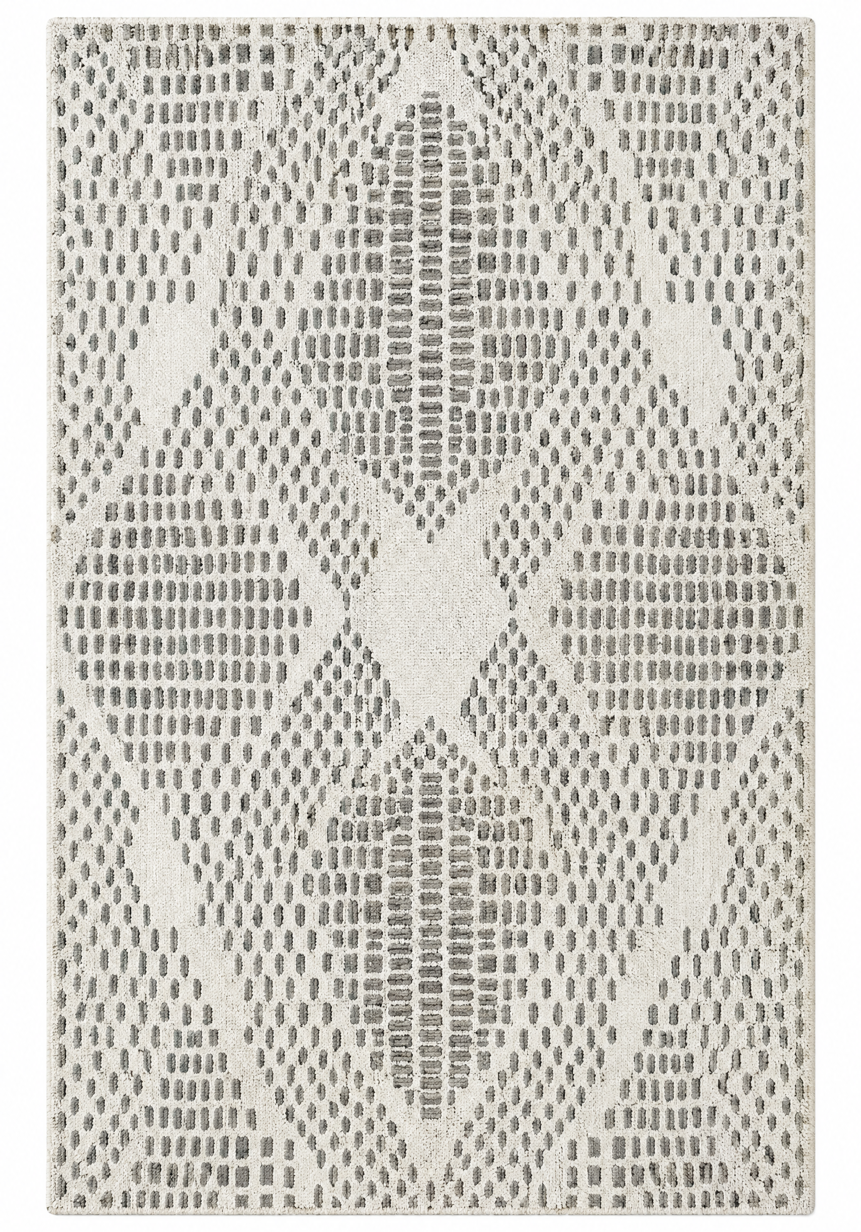 Stuart Hamm 5.3x7.6 Hand-Tufted Ivory Modern — created with Imersian