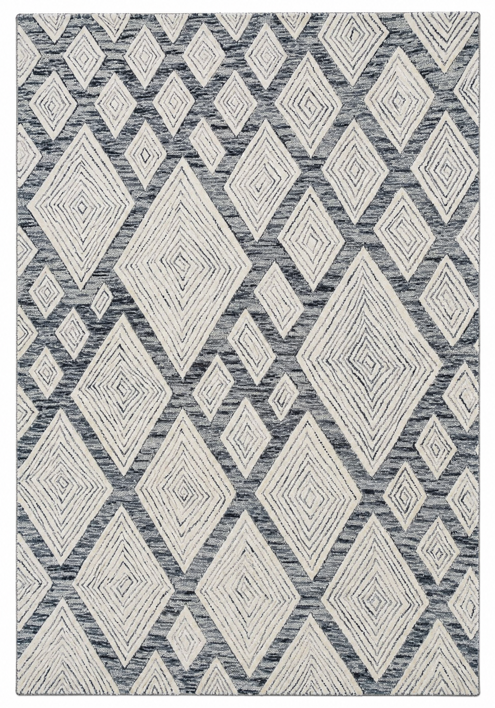 Kenny Kweens 5.3x7.6 Hand-Tufted Ivory & Grey — created with Imersian
