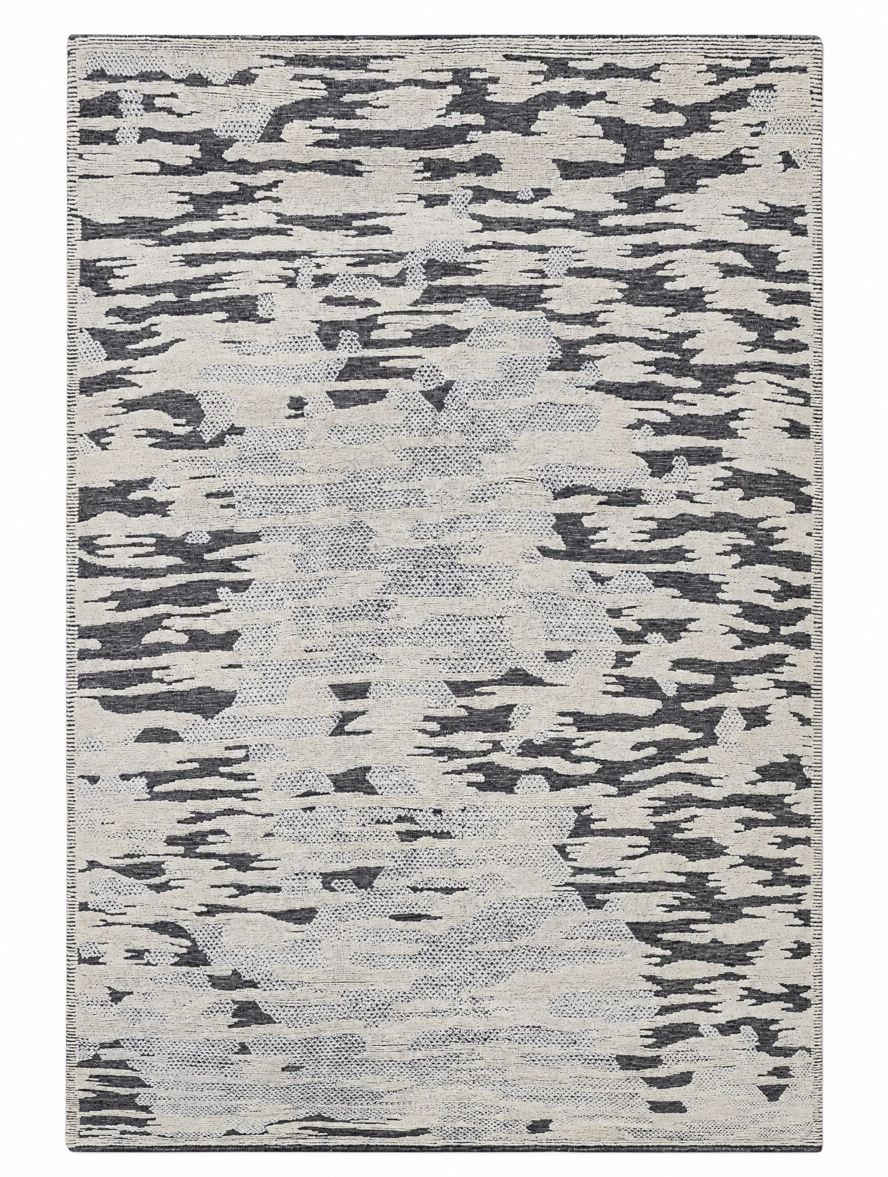 Ron Woodward 9.3x12.3 Hand-Knotted Silver & Grey Modern — created with Imersian