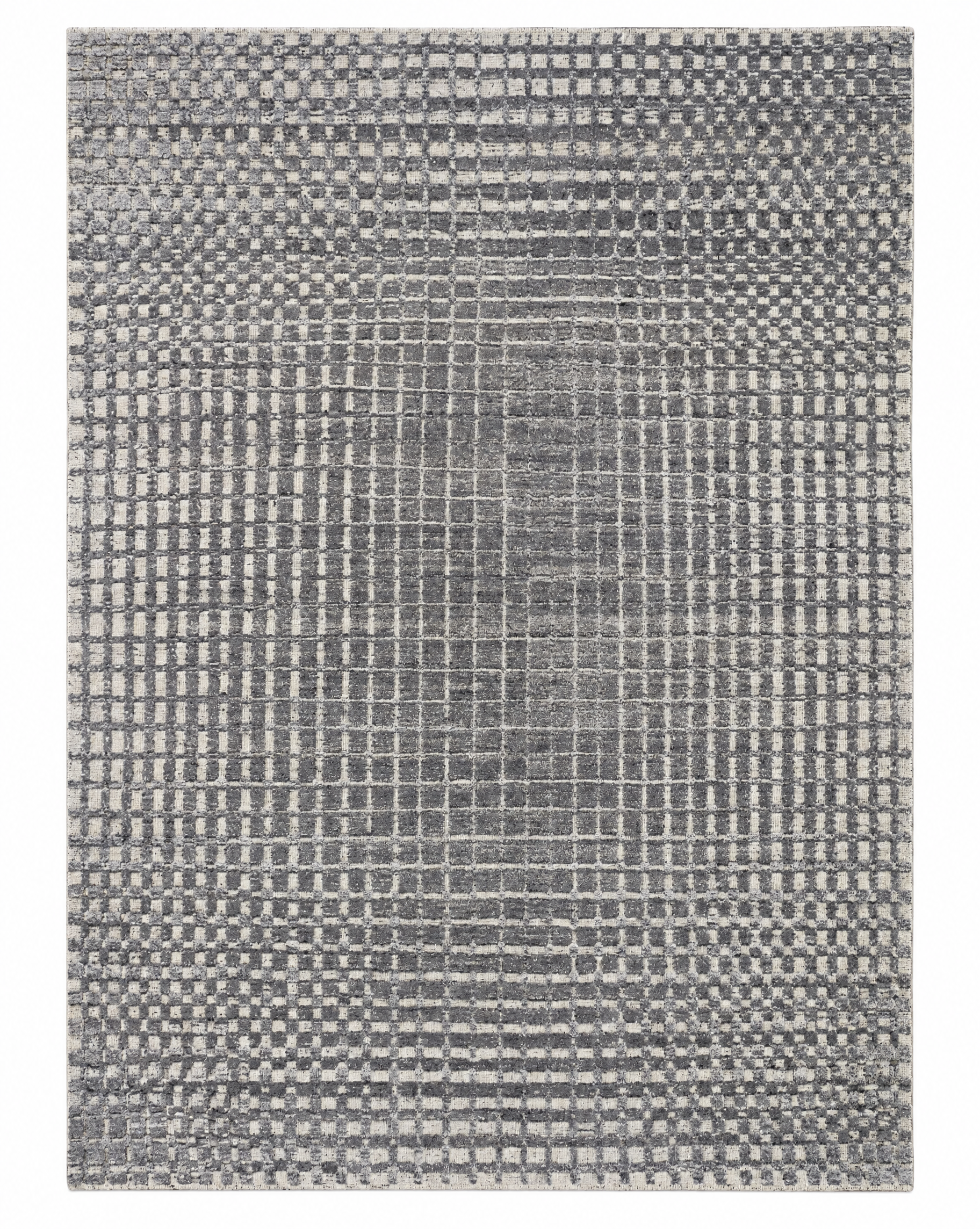 Ken 8x10 Hand-Knotted Silver & Grey High Low — created with Imersian