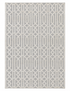 Jerry 9x11.9 Hand-Knotted Silver & Ivory Modern — created with Imersian