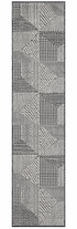 Rod 3.3x15 Hand-Knotted Ivory & Grey Cut Pile Runner Rug — created with Imersian