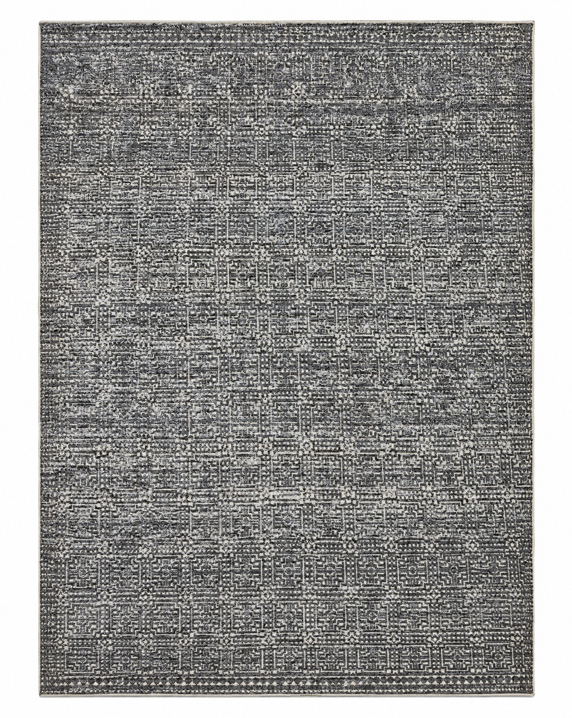 Mikey 8x10 Hand-Knotted Silver & Grey High Low — created with Imersian