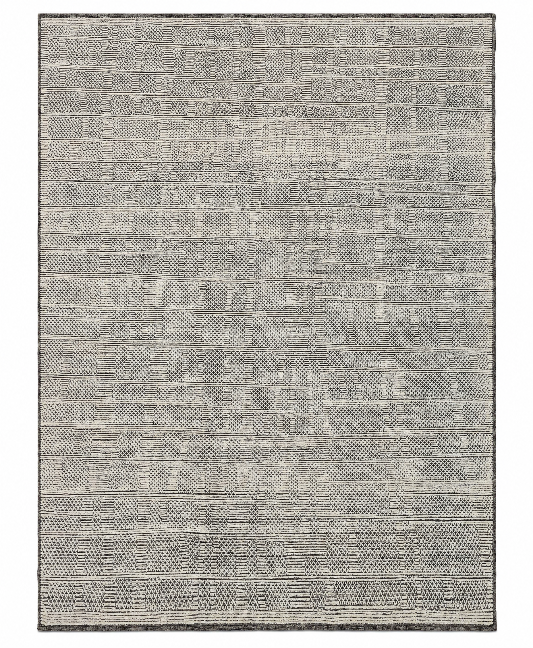 Lightsy 8.3x10 Hand-Knotted Grey & Silver High Low — created with Imersian