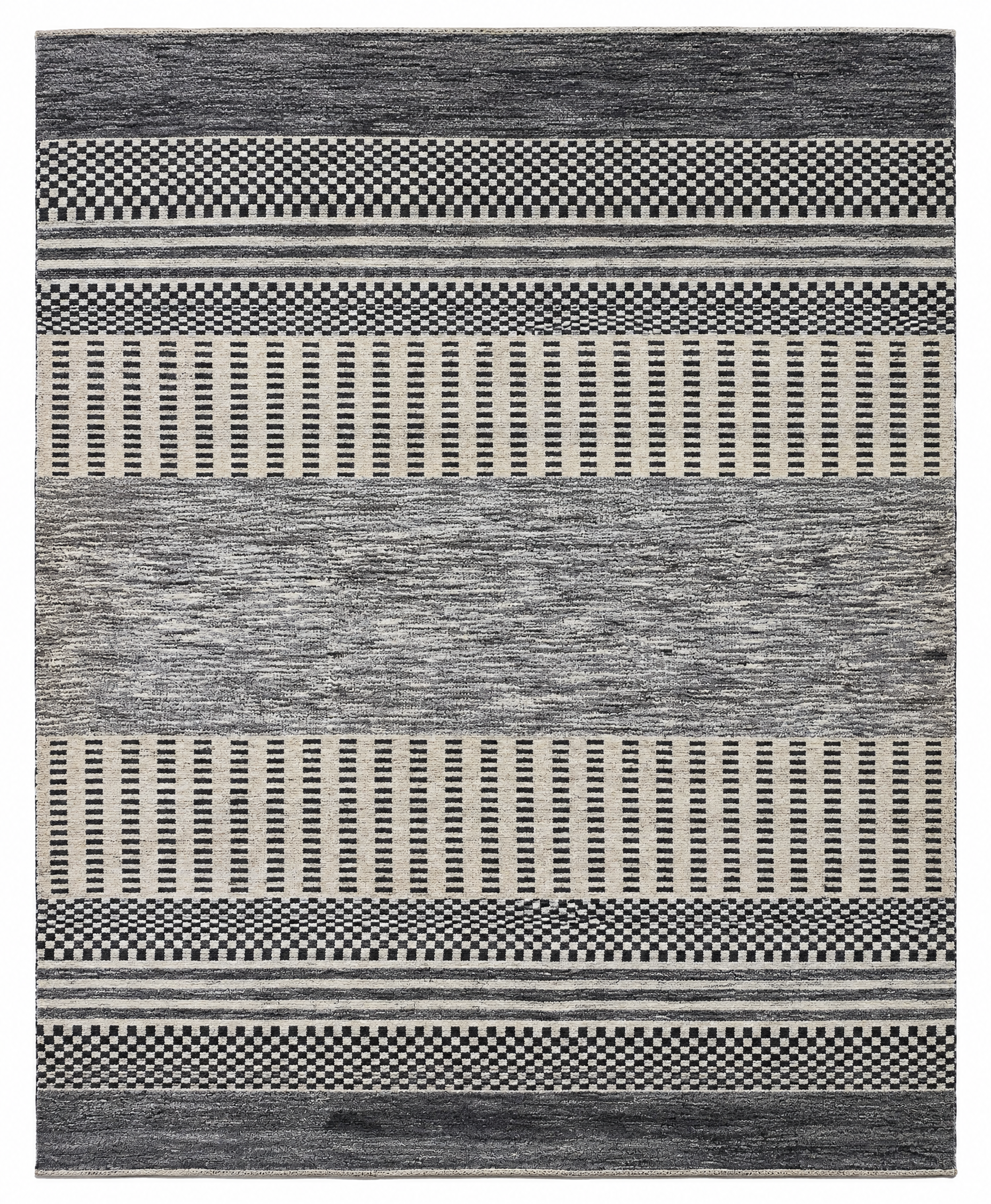 Special Agent Little Johnson 8.3x10 Hand-Knotted Grey & Silver Modern — created with Imersian