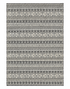 Guido 9.3x11.9 Hand-Knotted Dark Grey & Ivory High Low — created with Imersian