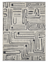 Frank 9x11.9 Hand-Knotted Grey & Ivory High Low — created with Imersian