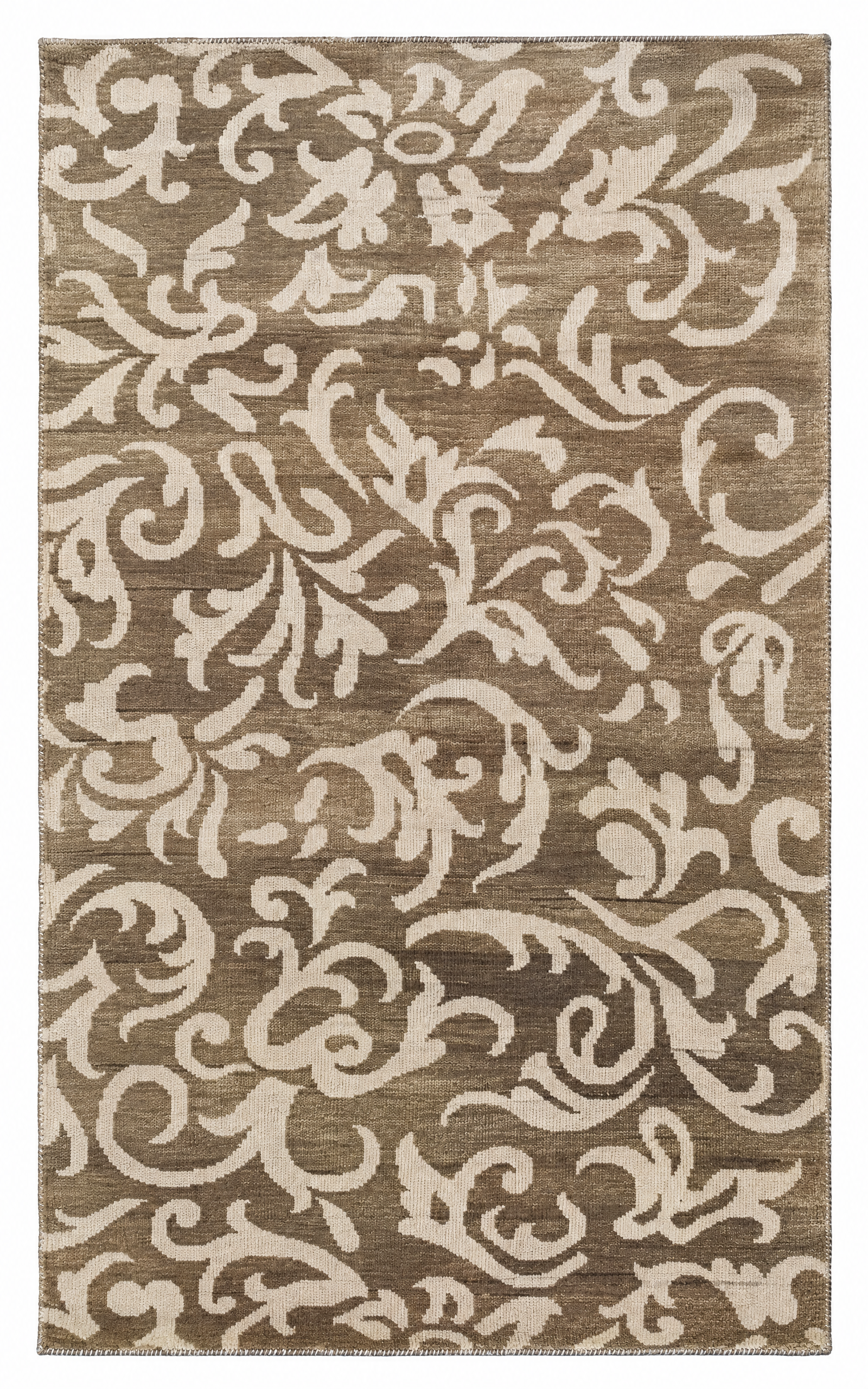 Opal 5x8 Brown and Beige Floral Rug — created with Imersian