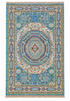 Ariella 6.3x9  Light Blue and Rust Hand-Knotted Oushak Rug — created with Imersian