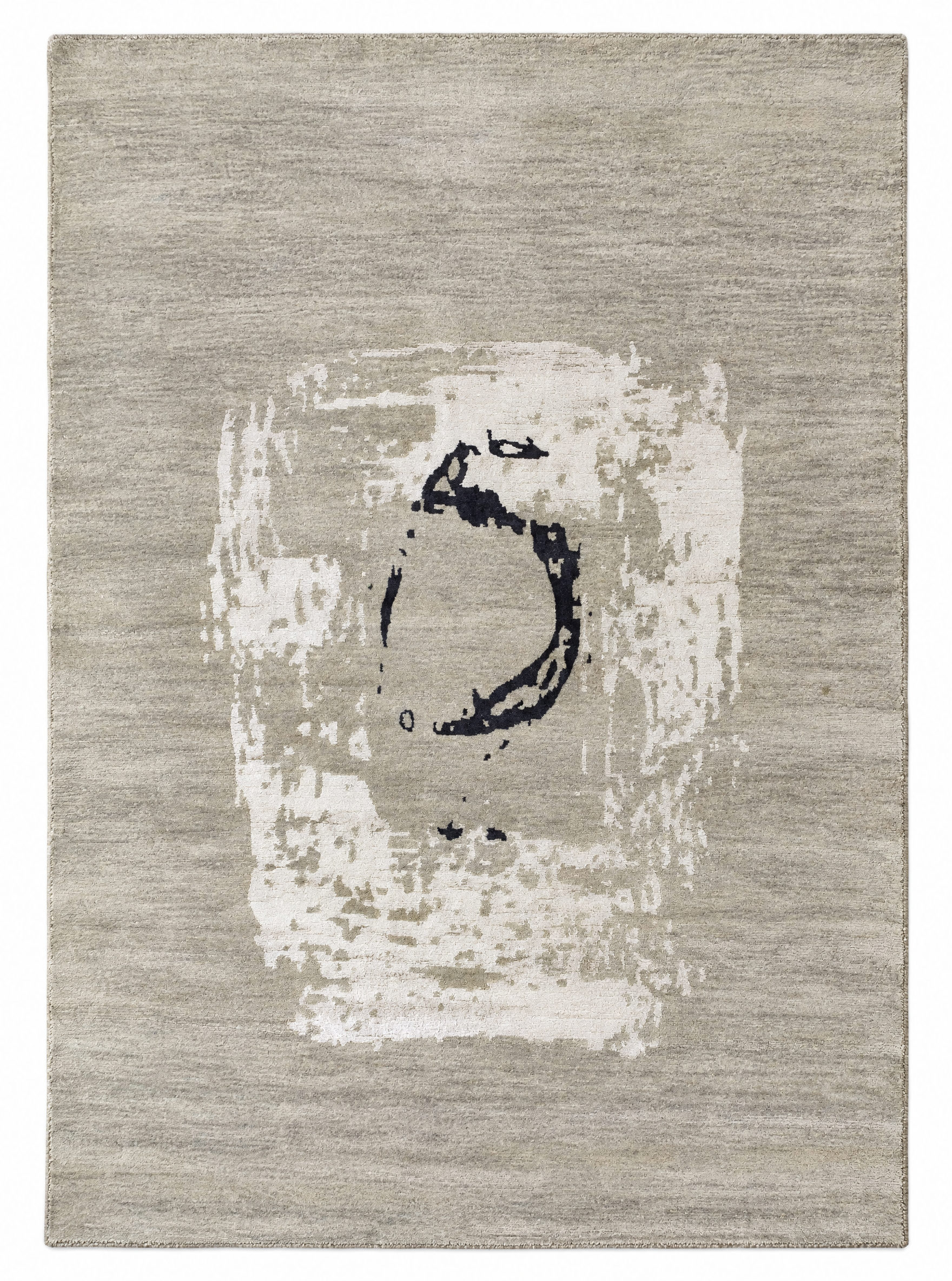 Hagan  5.9x7.9 Tan and Grey Hand-Knotted Tibetan  Rug — created with Imersian