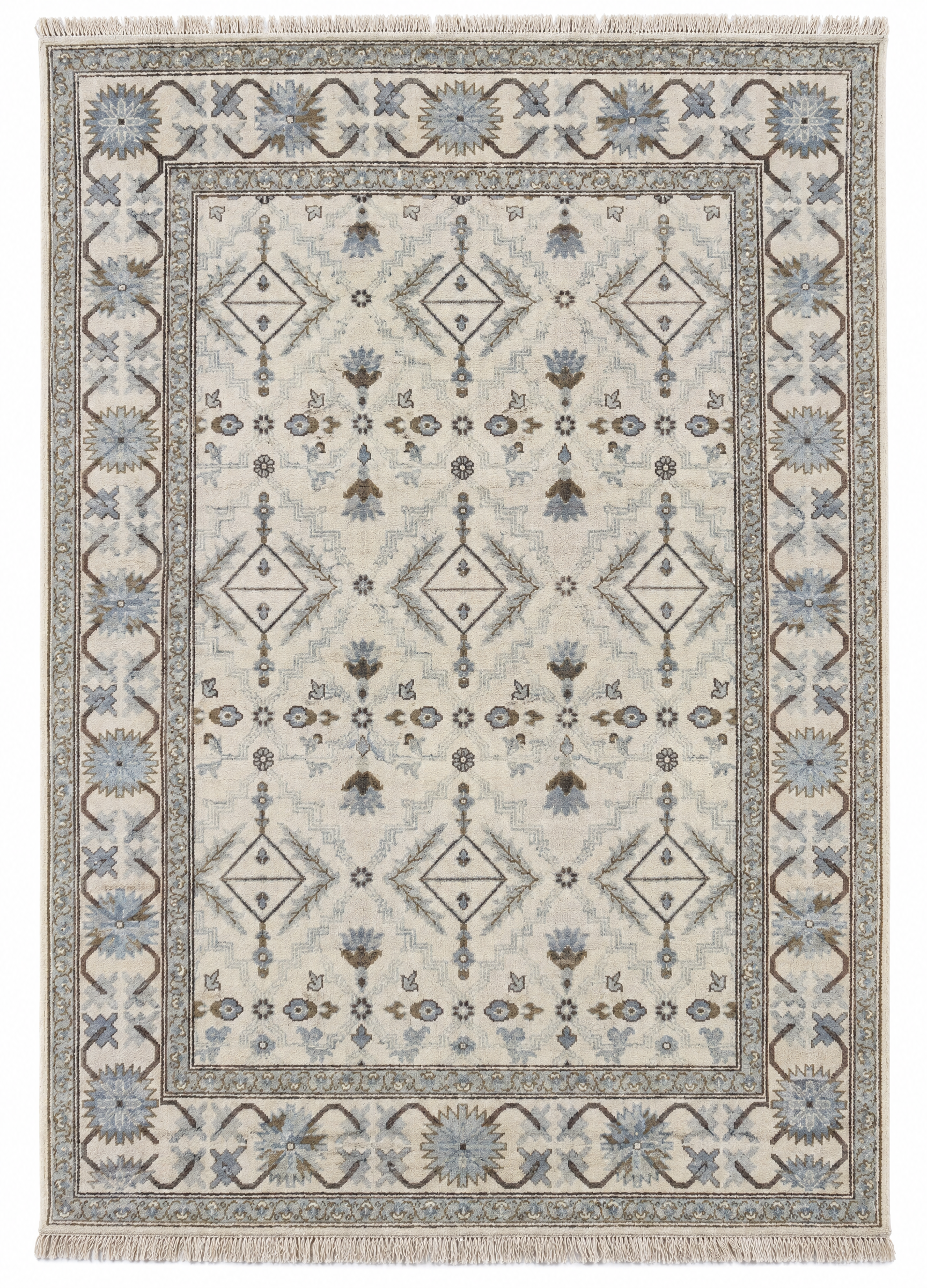 Jean Grey  5.9x8 Ivory Oushak Rug — created with Imersian