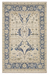 Chanel 11.9x17.9 Ivory and Light Blue Hand-Knotted Oushak Rug — created with Imersian