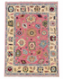 Pia Tjelta 8x10 Pink and Ivory Hand-Knotted Oushak Rug — created with Imersian