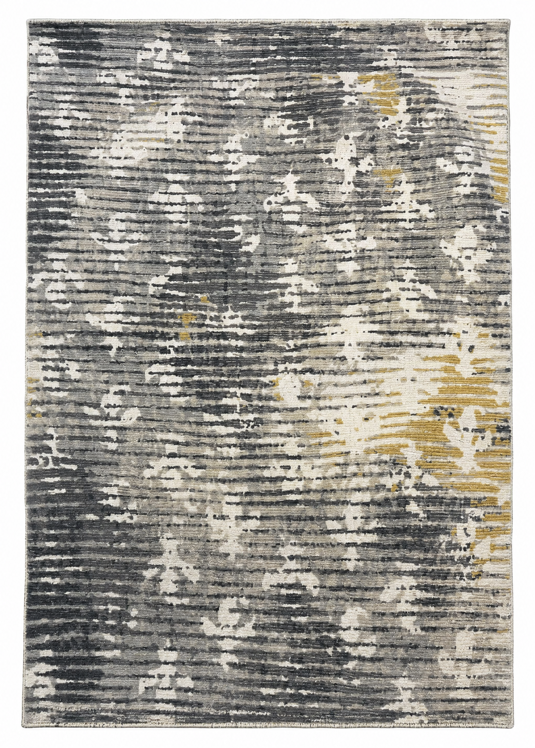 Nina van Pallandt 5x7 Ivory and Blue Hand-Tufted Rug — created with Imersian