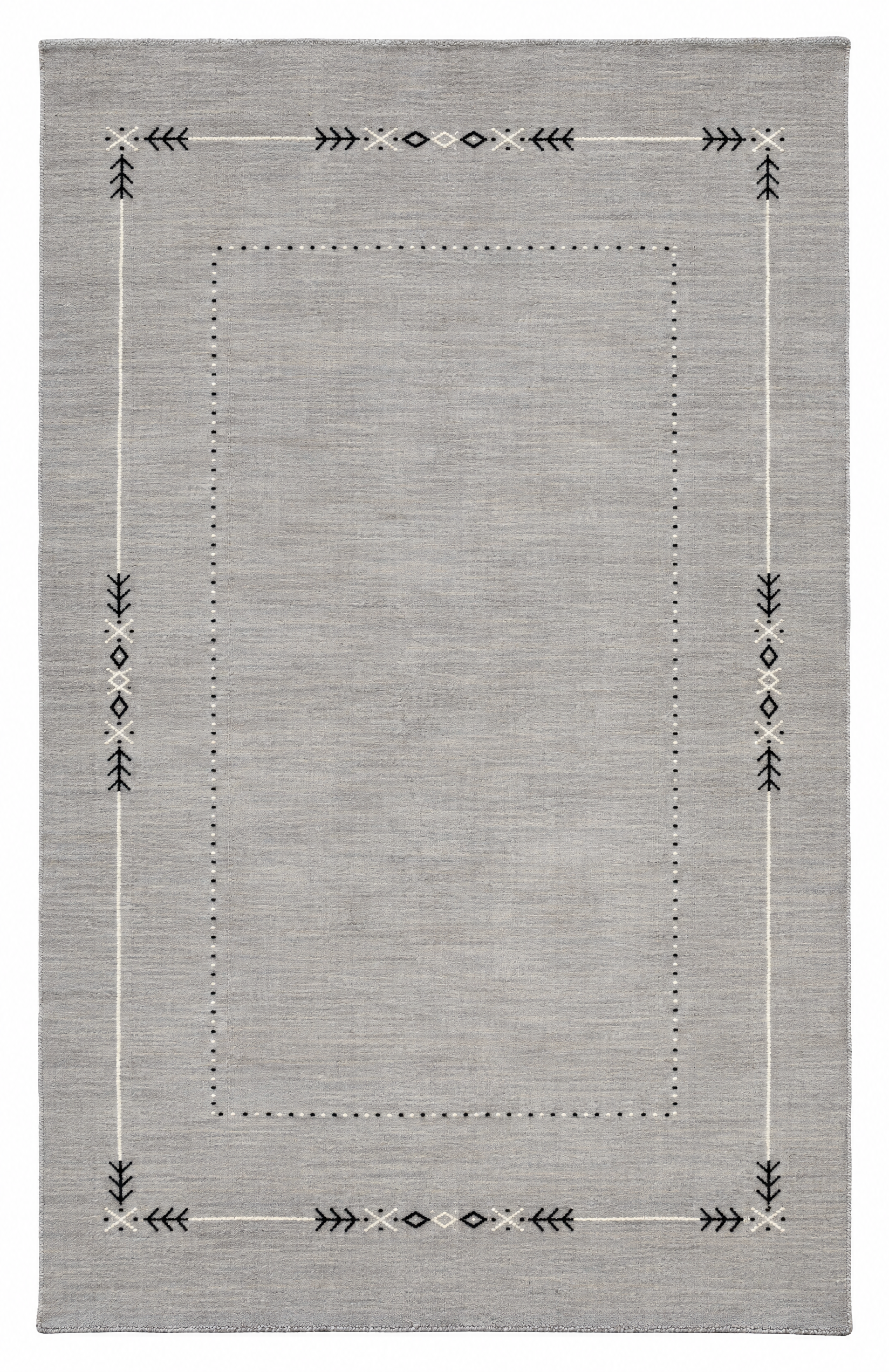 Camel Milk Cocktail  6.6x10 Grey Handwoven Rug — created with Imersian