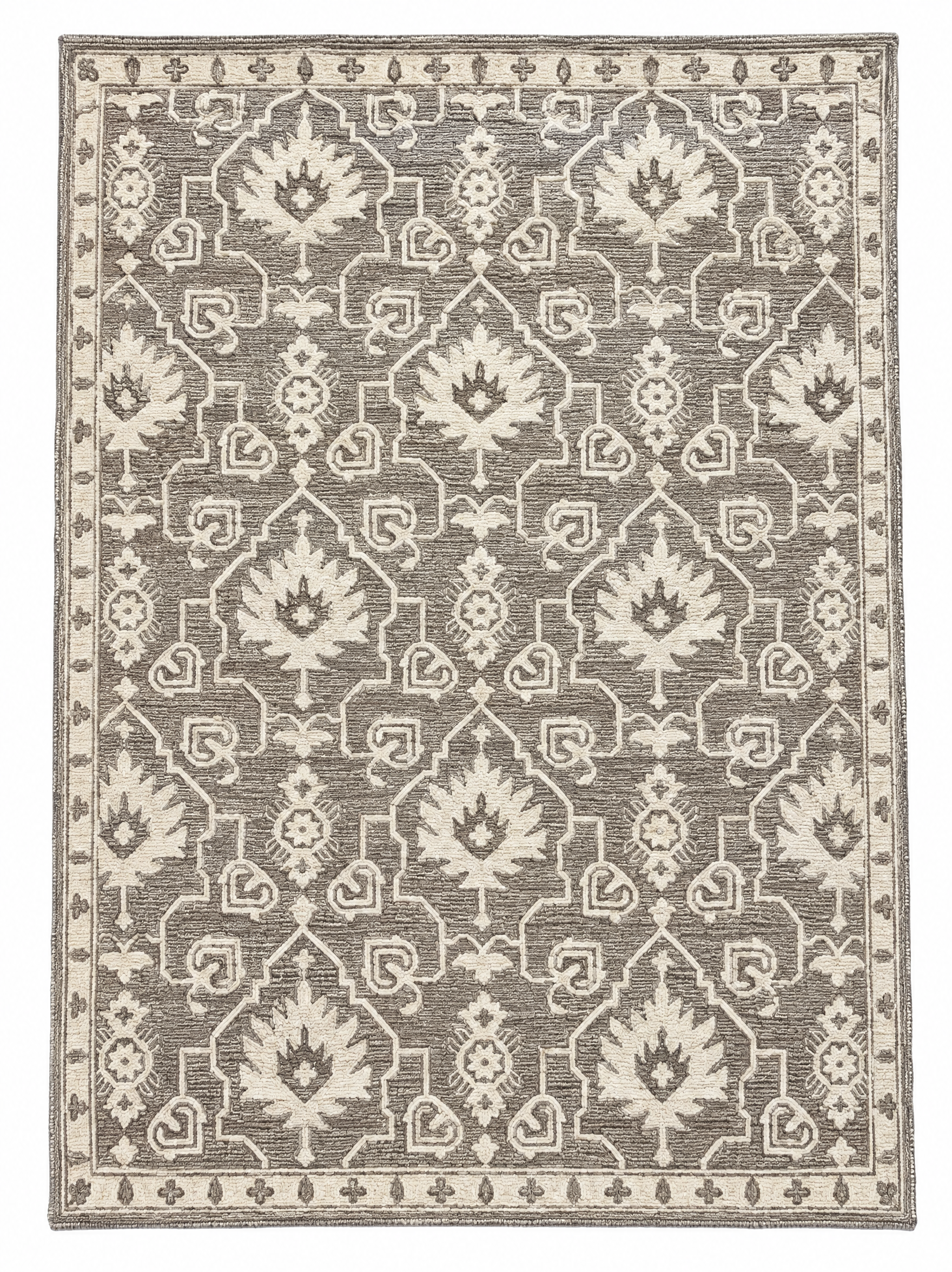 Steve Dudley 9x12 Ivory and Gray Hand-Tufted Rug — created with Imersian