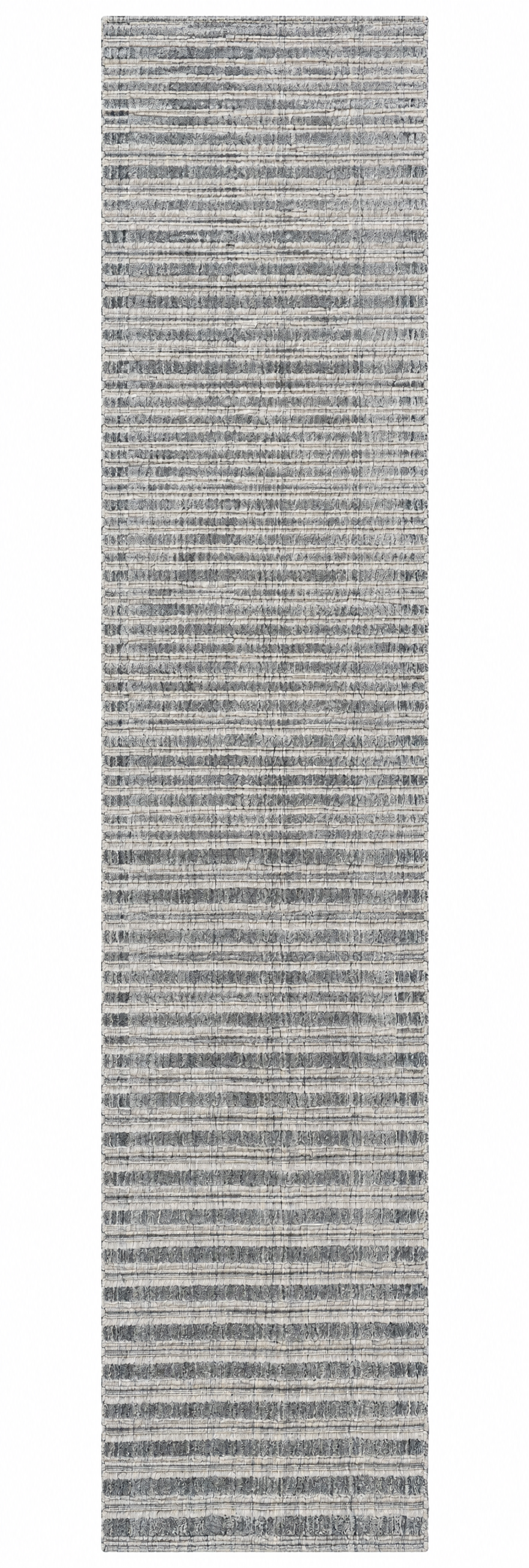Kitty Sanchez 2.6x22 Silver and Grey Handwoven Runner Rug — created with Imersian