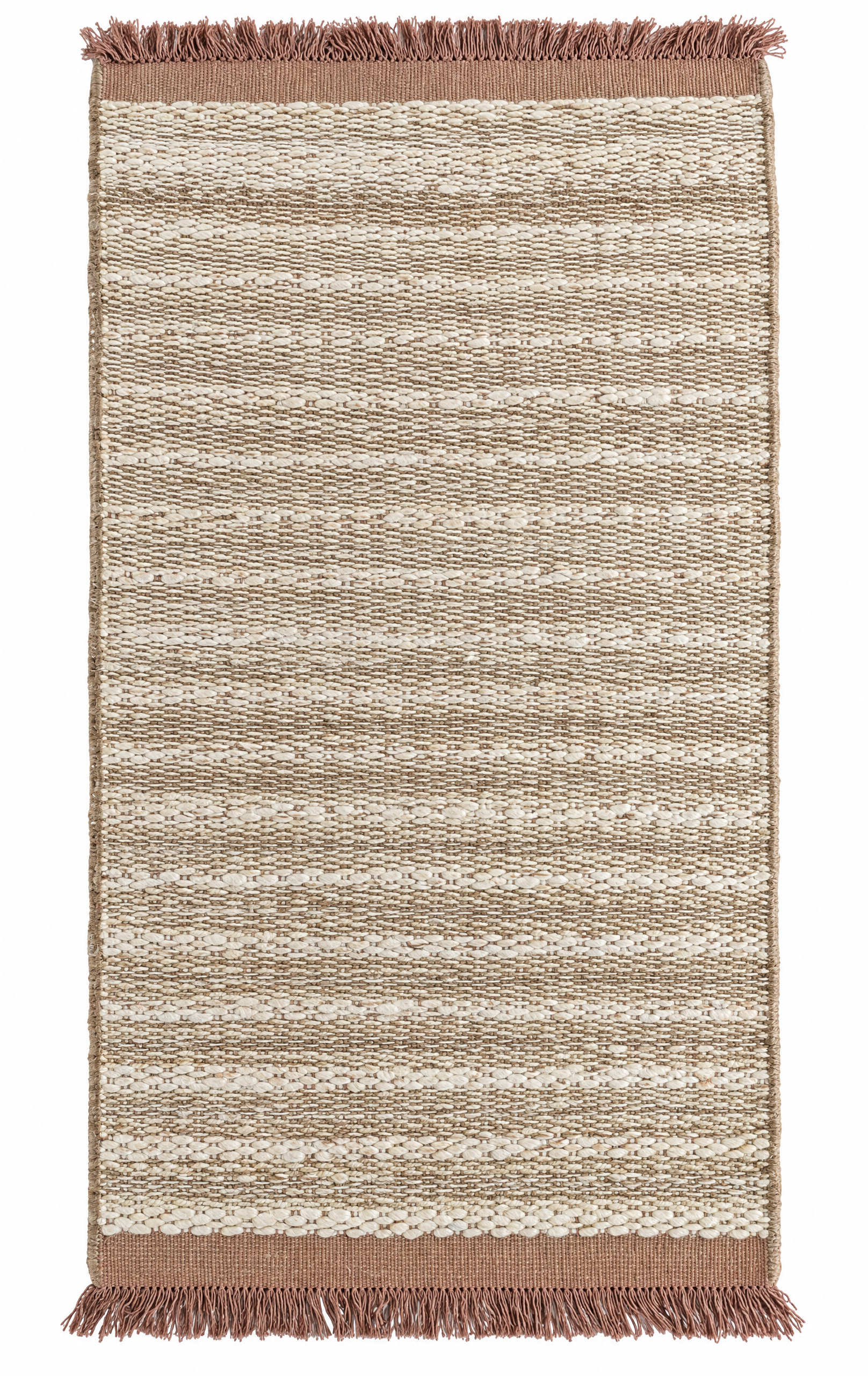 Jennifer Winter 3X4.9 White Natural Durrie Rug — created with Imersian