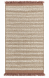 Jennifer Winter 3X4.9 White Natural Durrie Rug — created with Imersian