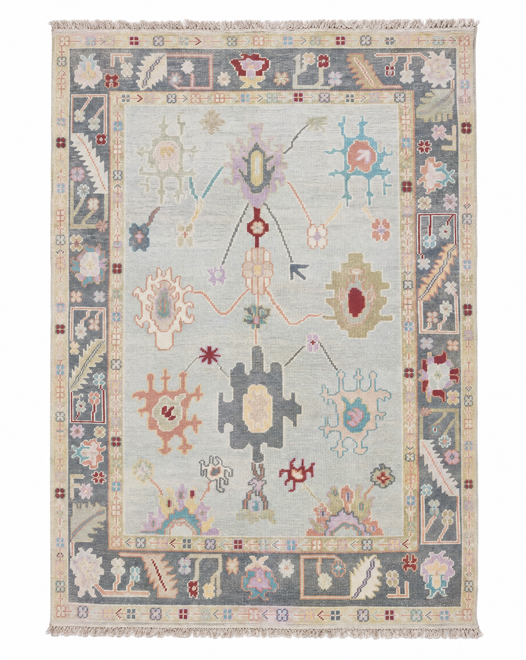 Lisa 8x10 Hand-Knotted Custom Oushak — created with Imersian