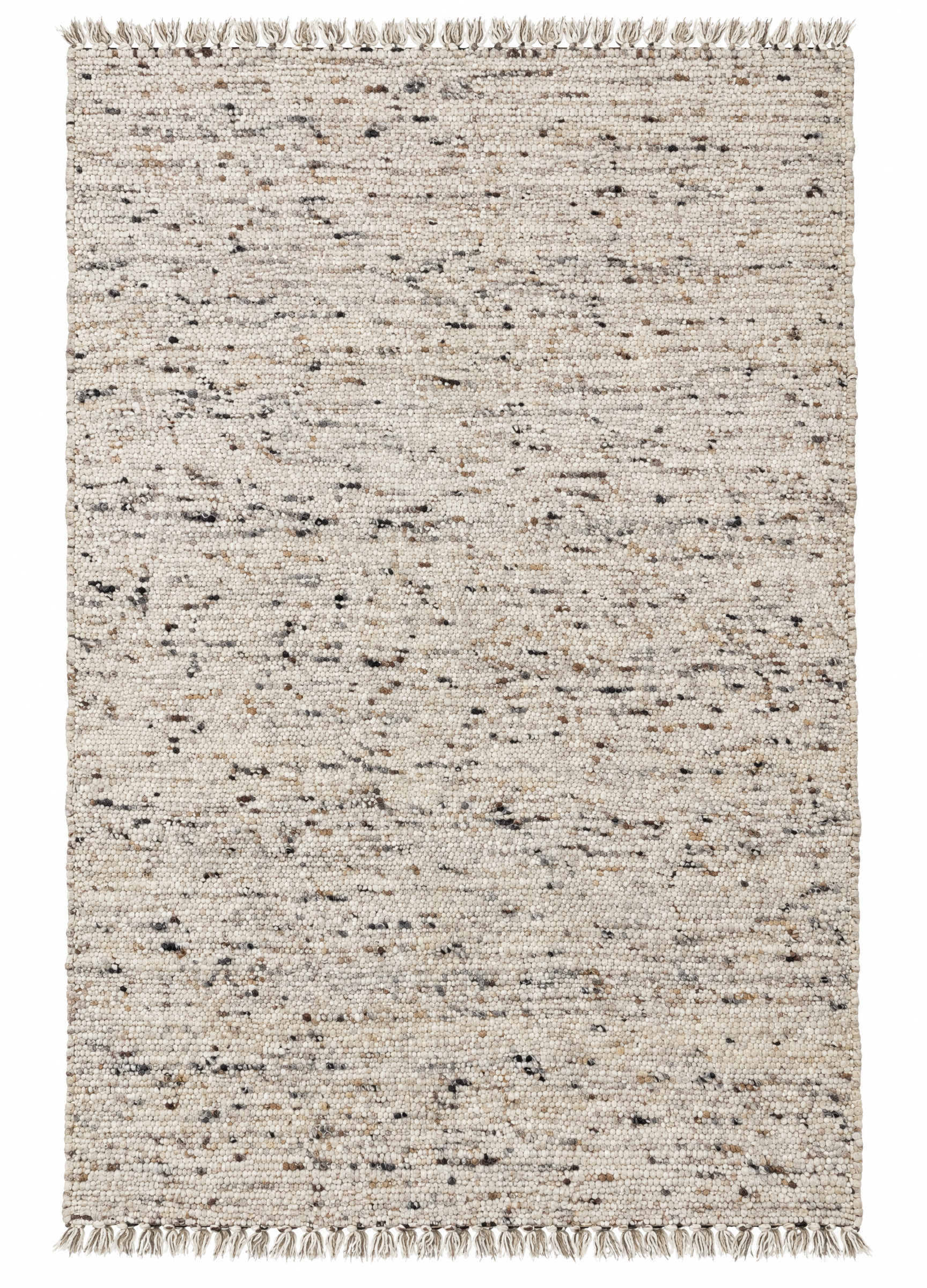 Longoria Handwoven Beige Durrie Rug 5.7x7.9 — created with Imersian