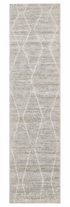 Strata 3.3x13 Handwoven Viscose Silver and White Runner Rug CLEARANCE — created with Imersian