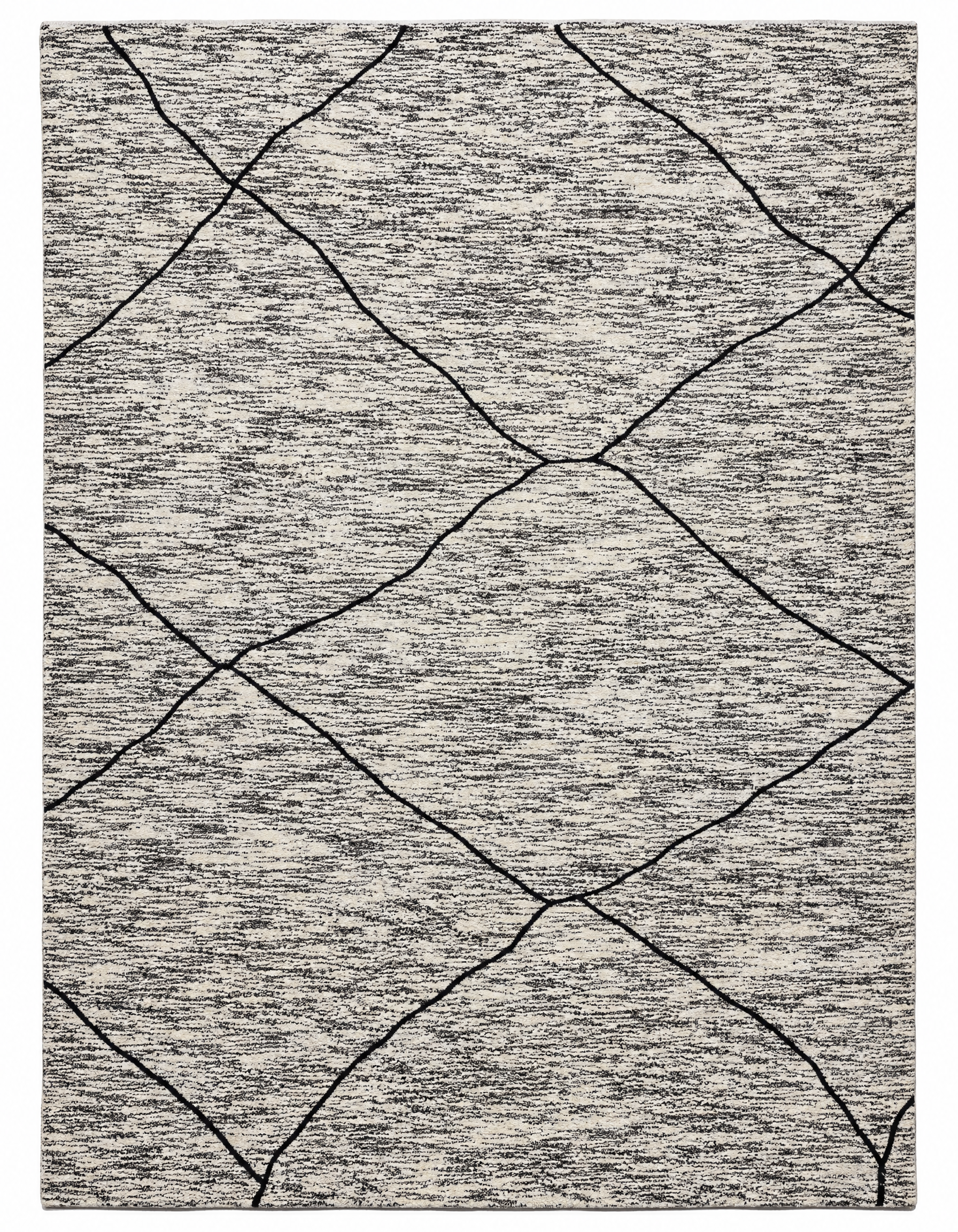 Iris 8x10.3 Hand-Tufted Beige & Grey Modern — created with Imersian