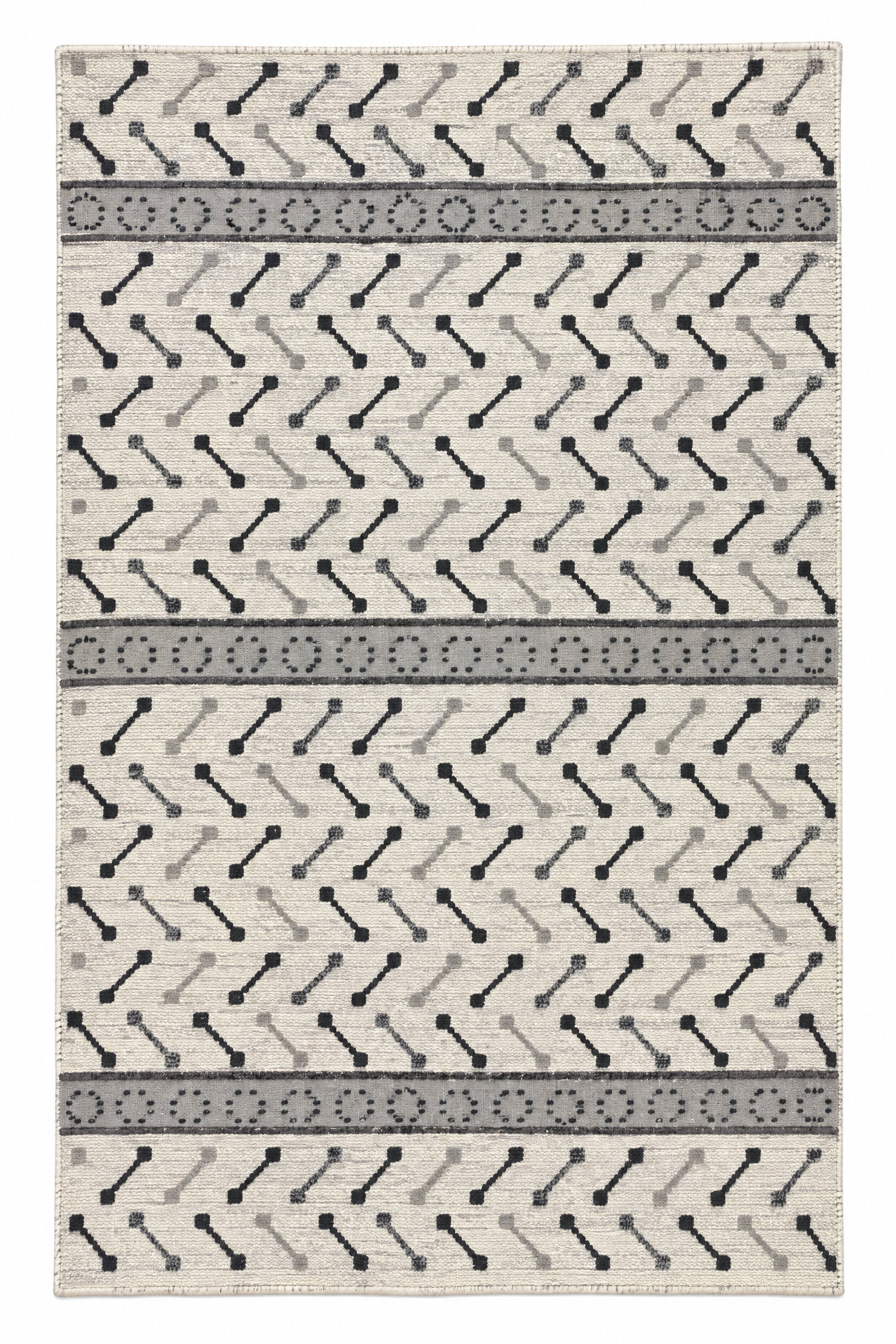 Vals 6x9 Handwoven Ivory & Grey Modern — created with Imersian