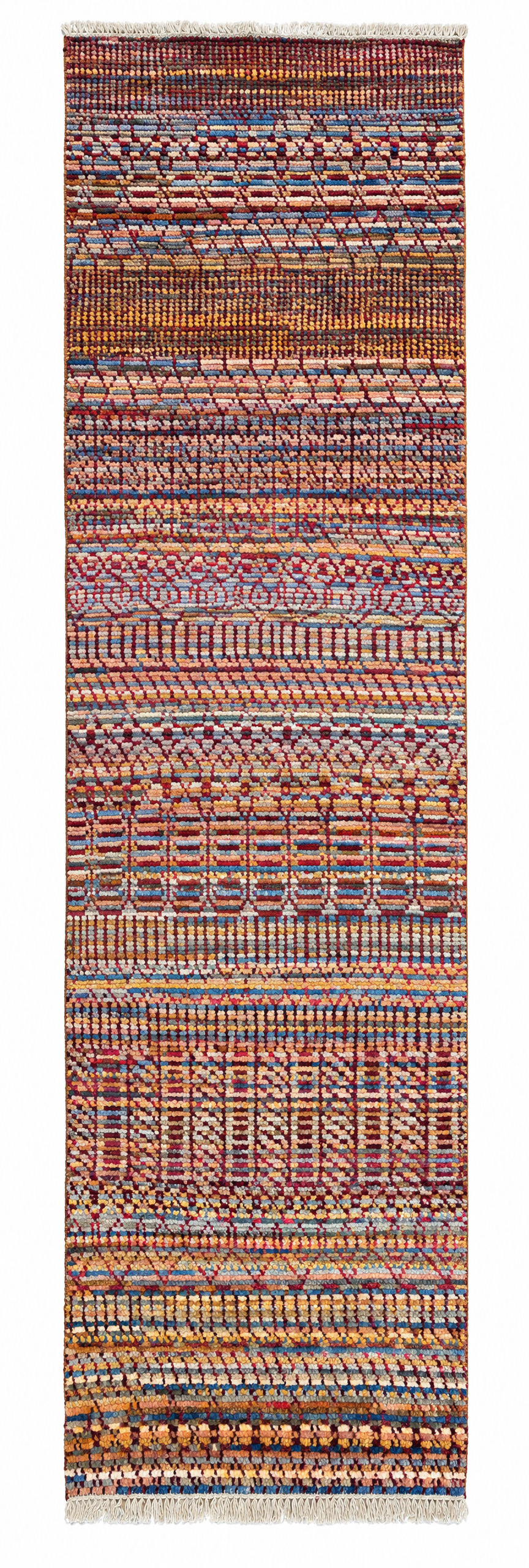Evan Owen 2.6x10 Multi Color Hand-Knotted Modern Runner — created with Imersian