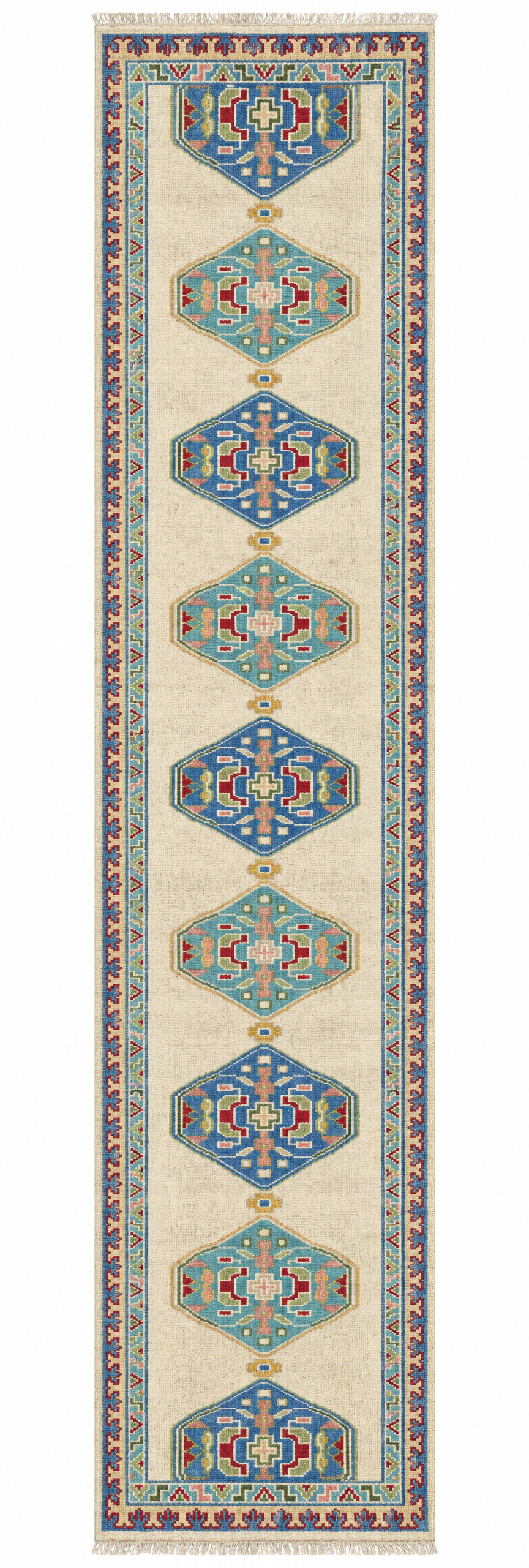 Katie McCray 2.9x18 Blue Hand-Knotted Oushak Runner — created with Imersian