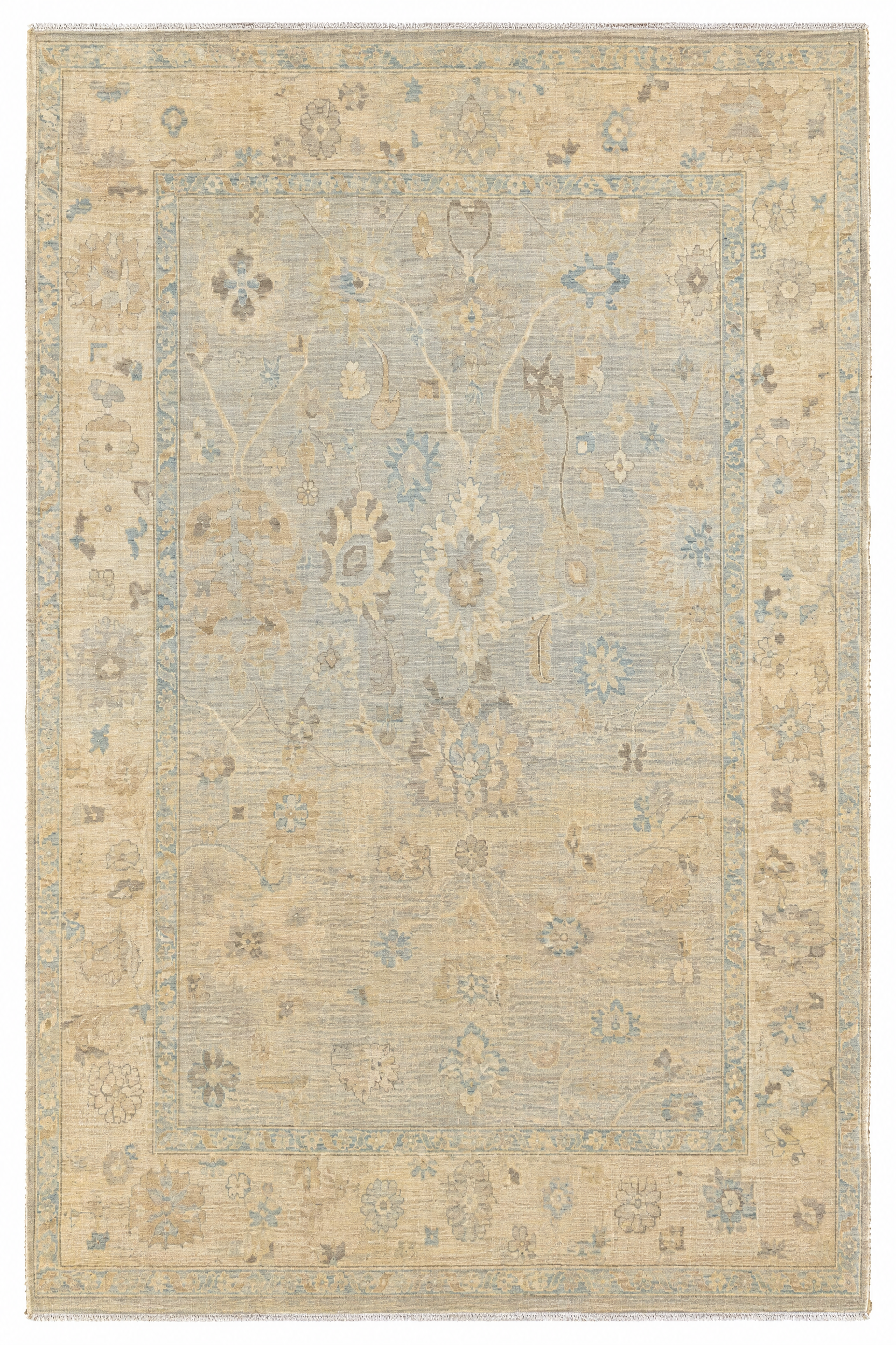 Giuliana Bertuzzi 9.11x13.9 Whitewash Afghani Oushak Rug — created with Imersian