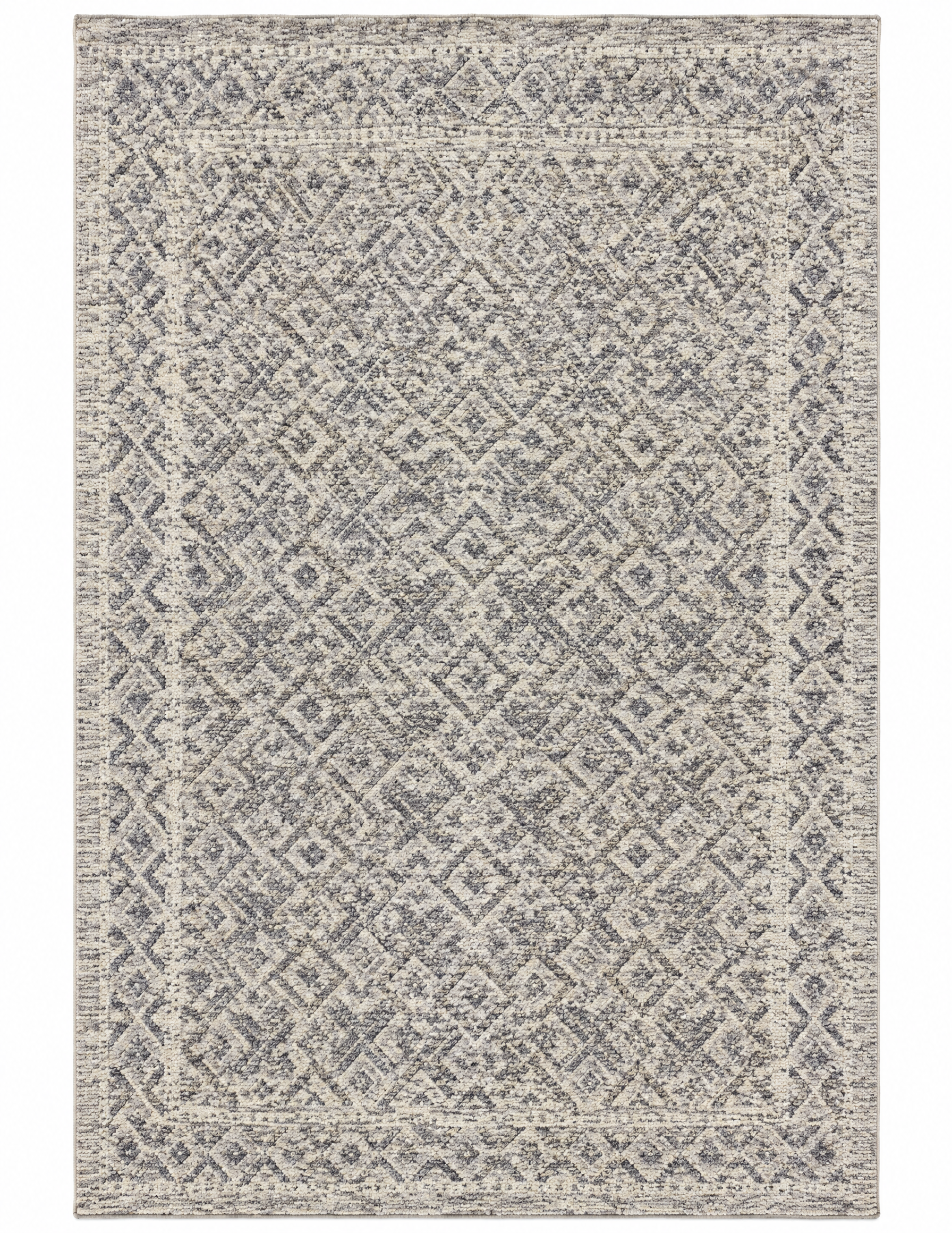 Werner 9.3x12 Hand-Knotted Grey & Silver Modern — created with Imersian